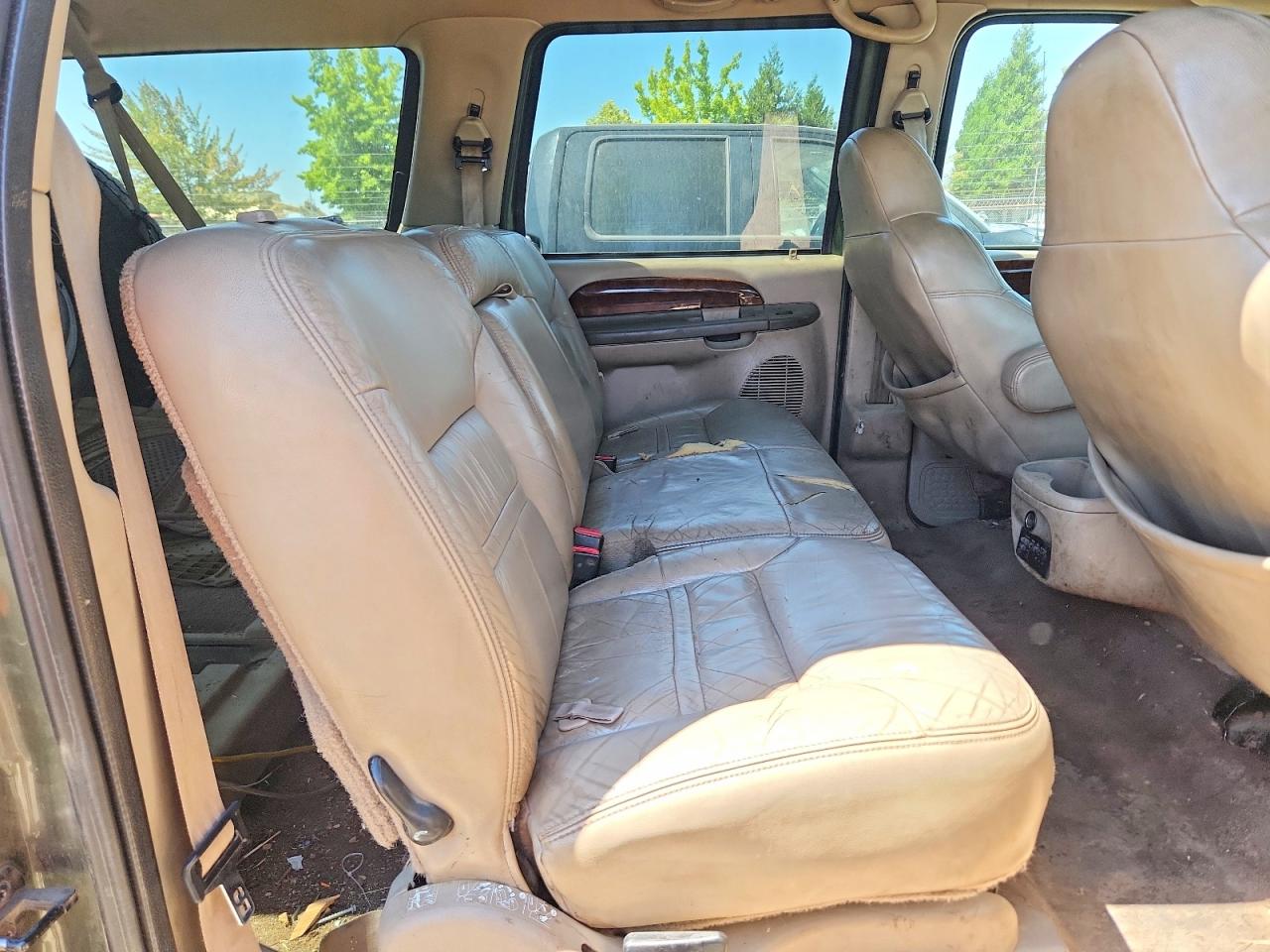 2001 Ford Excursion Limited Green vin: 1FMNU43S41EA77839