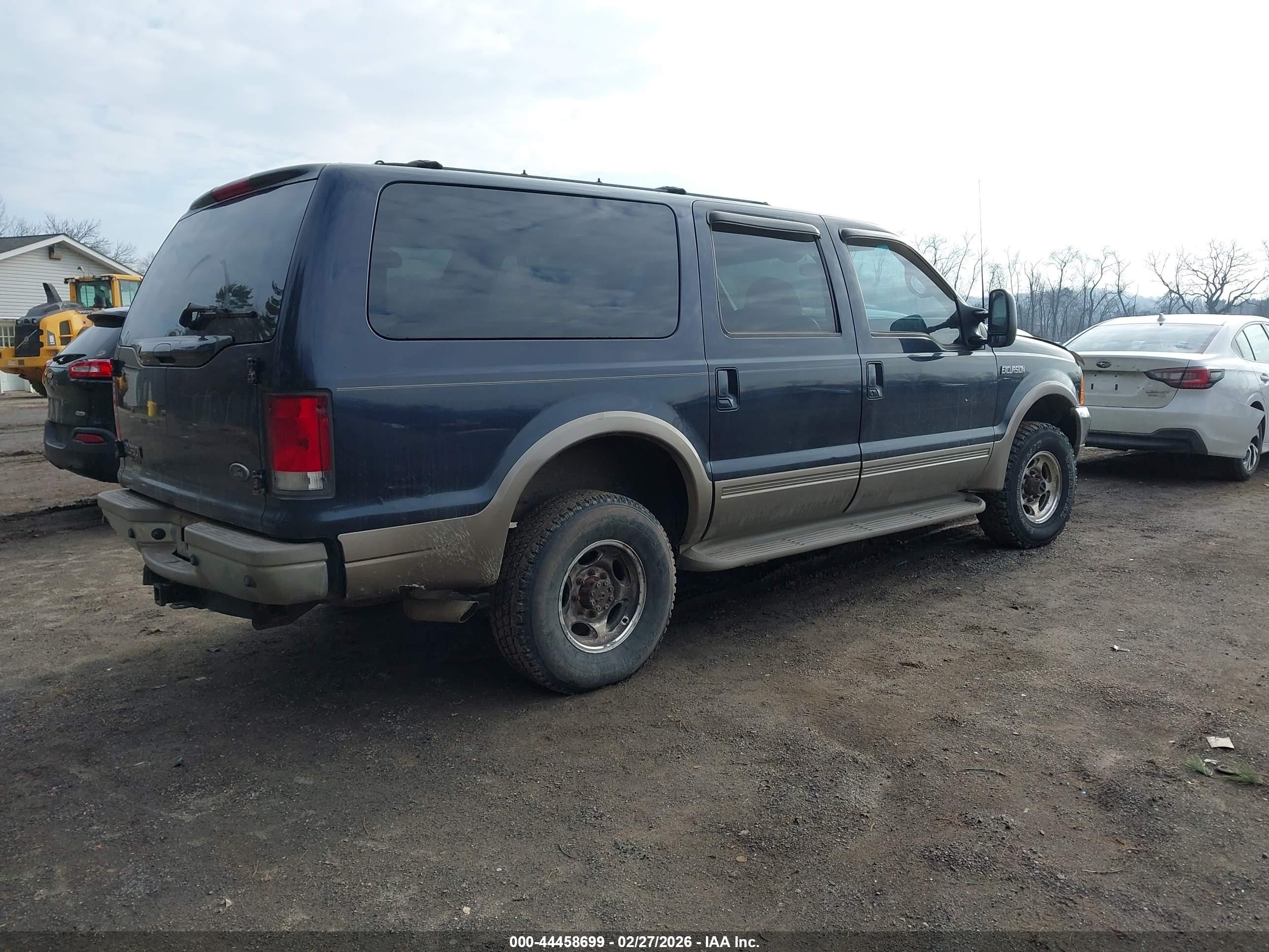 2001 Ford Excursion Limited Black vin: 1FMNU43S41EC73005