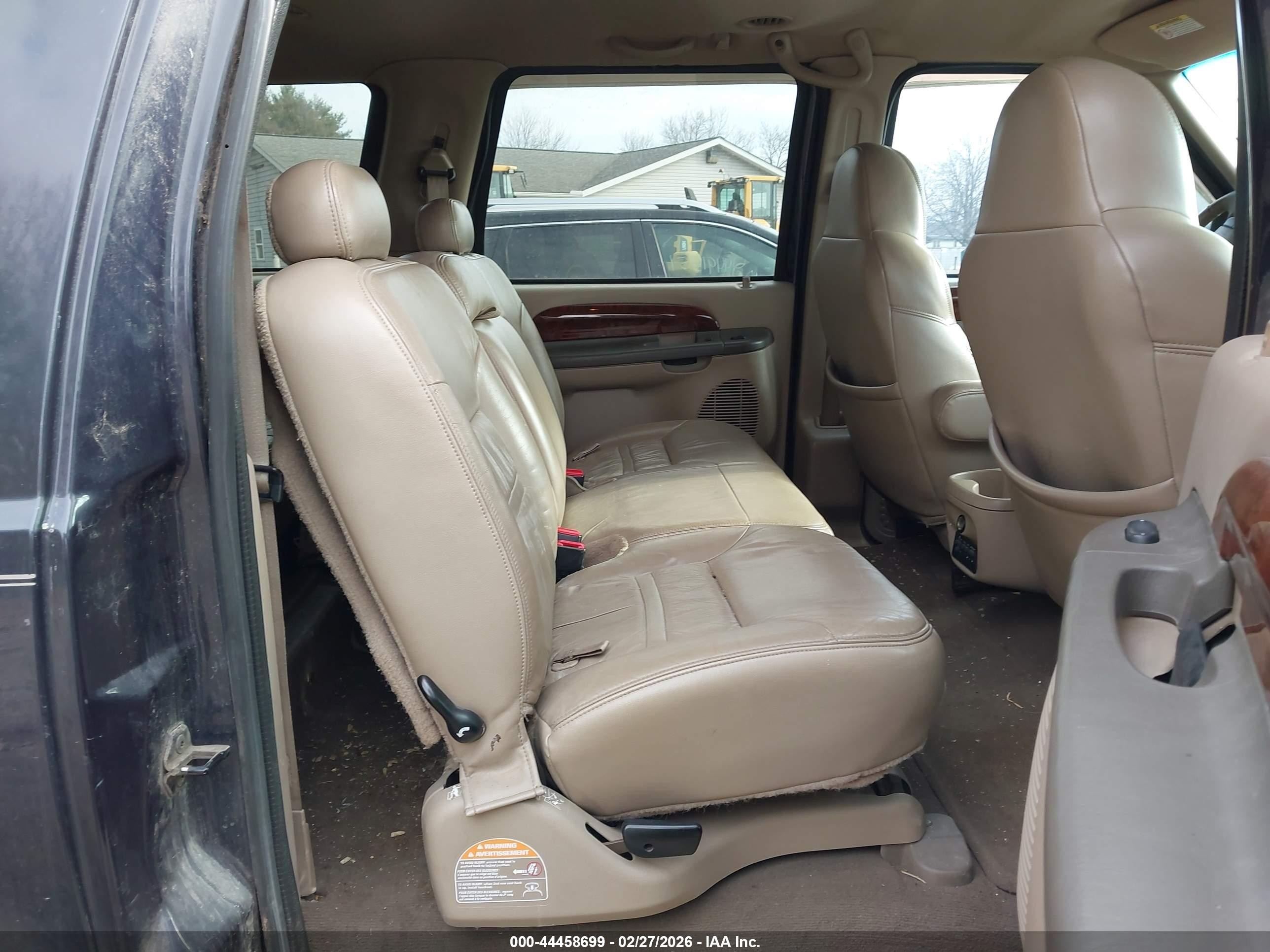 2001 Ford Excursion Limited Black vin: 1FMNU43S41EC73005