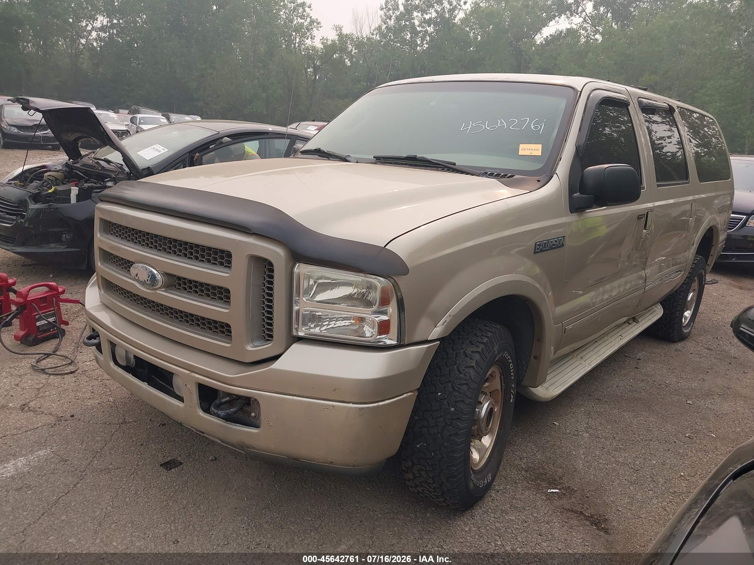 2005 Ford Excursion Limited Beige vin: 1FMNU43S55EC16964