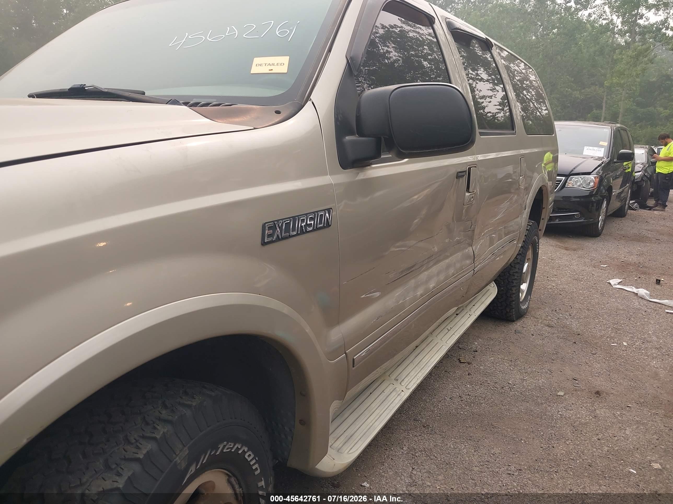 2005 Ford Excursion Limited Beige vin: 1FMNU43S55EC16964