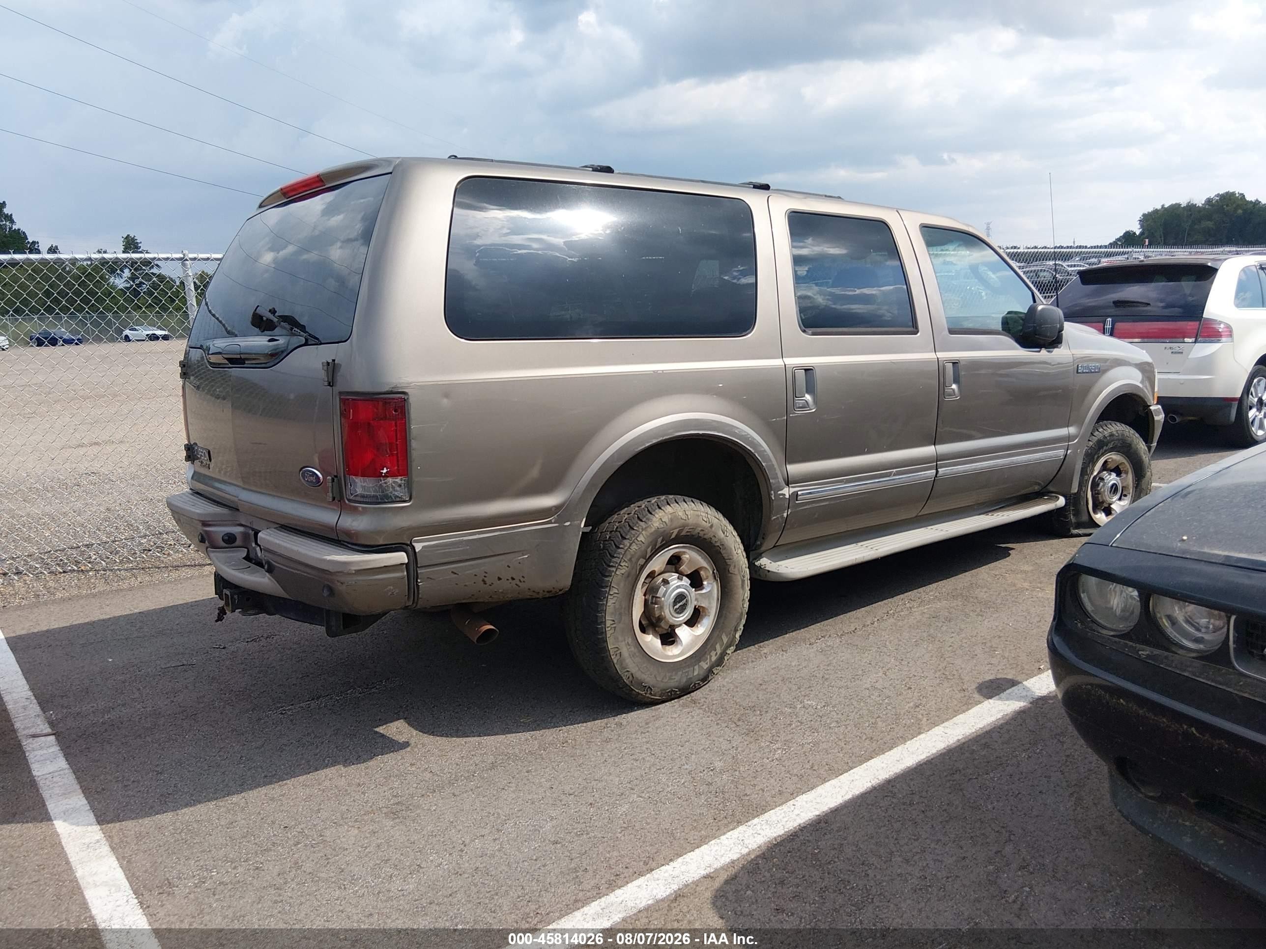 2003 Ford Excursion Limited Gray vin: 1FMNU43S63EC17716