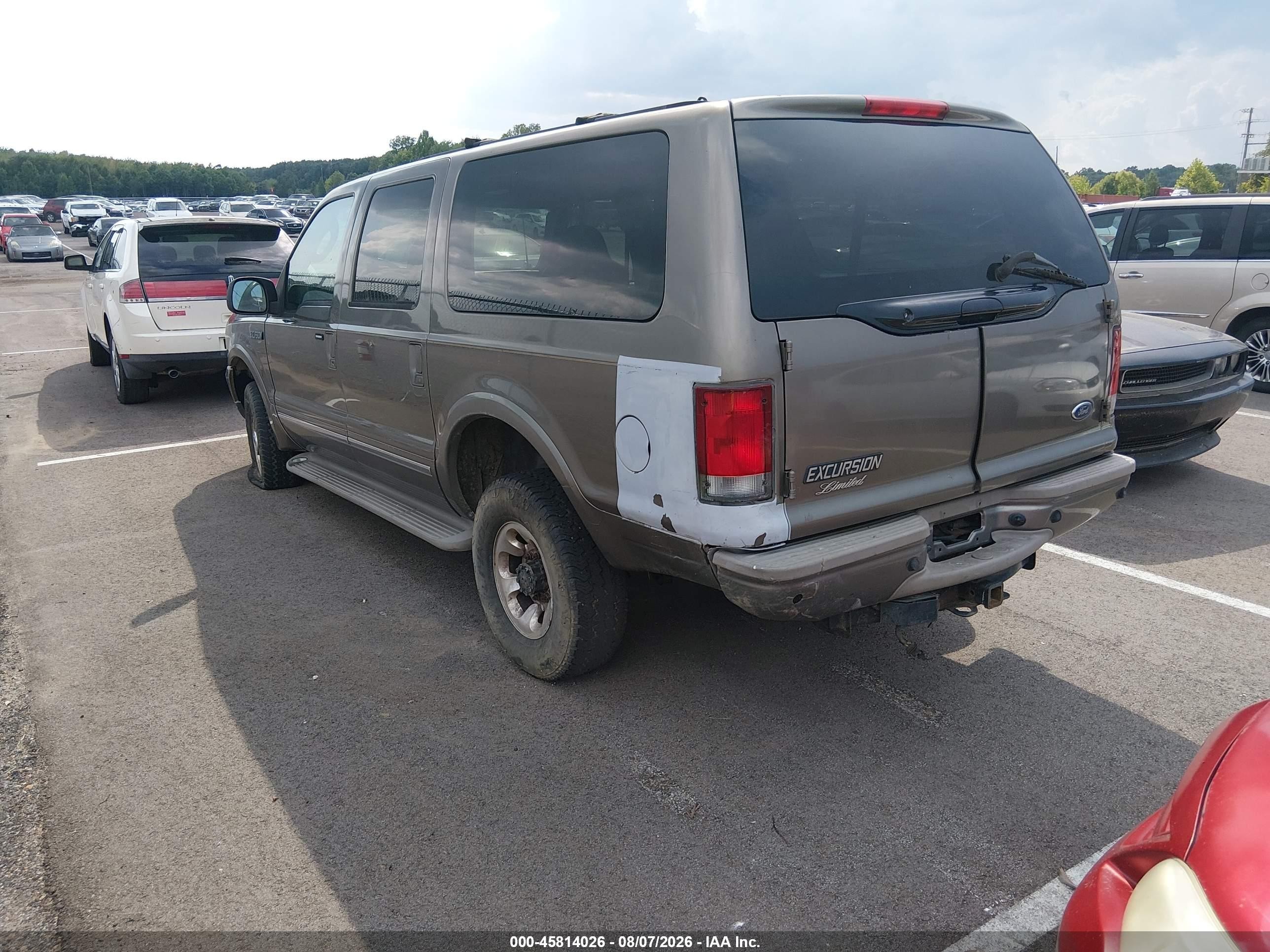 2003 Ford Excursion Limited Gray vin: 1FMNU43S63EC17716