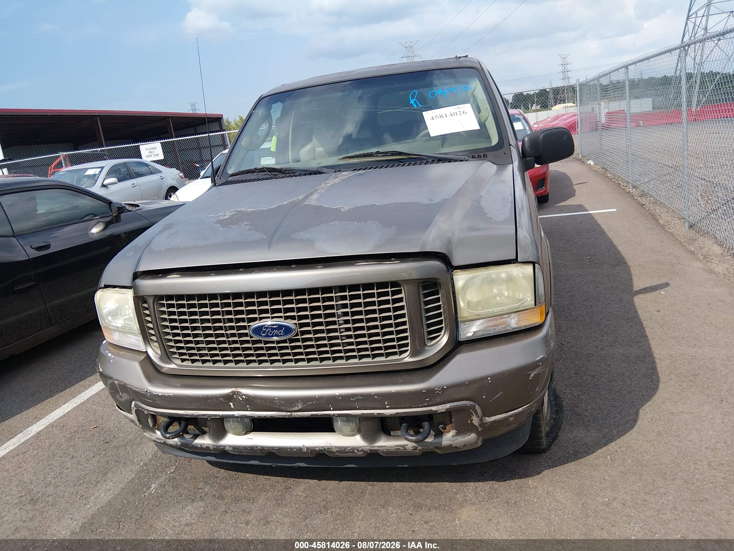 2003 Ford Excursion Limited Gray vin: 1FMNU43S63EC17716