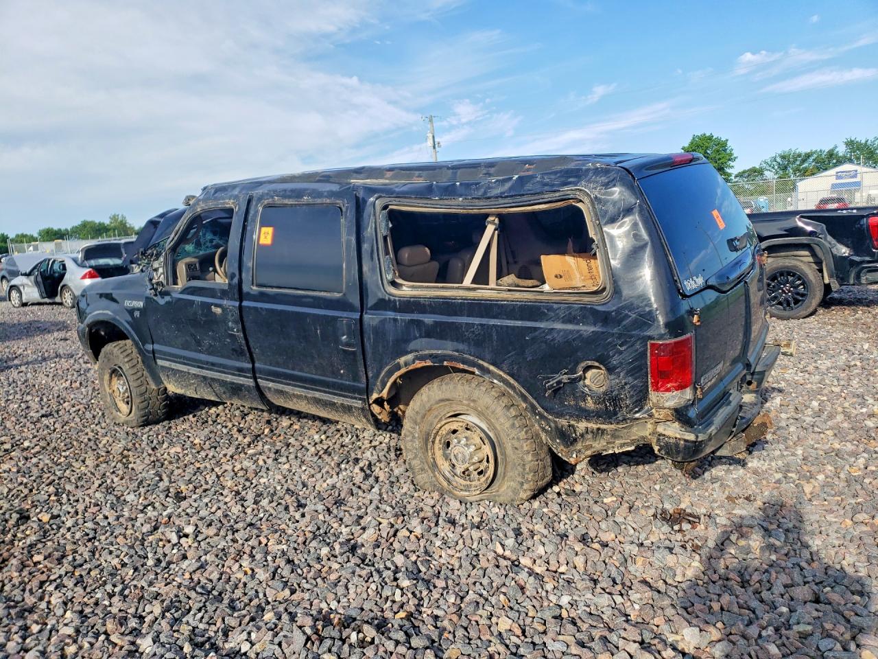 2004 Ford Excursion Limited Black vin: 1FMNU43S74EB31655