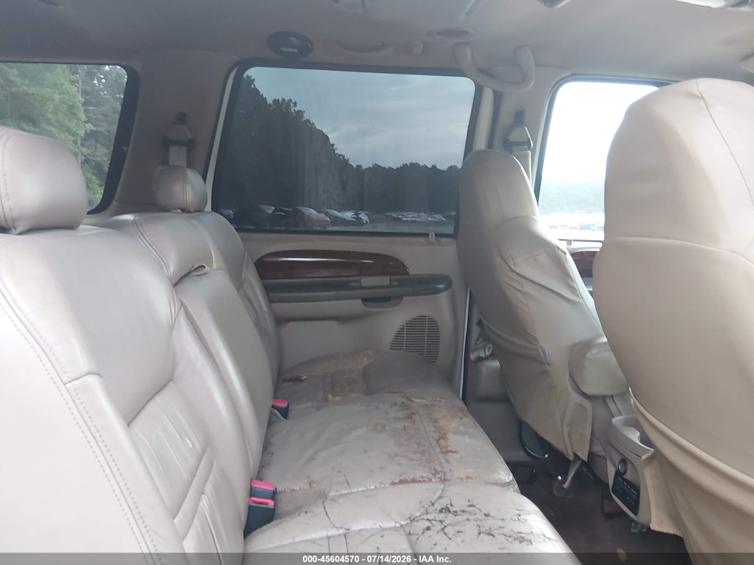 2001 Ford Excursion Limited Белый vin: 1FMNU43S81EA39417
