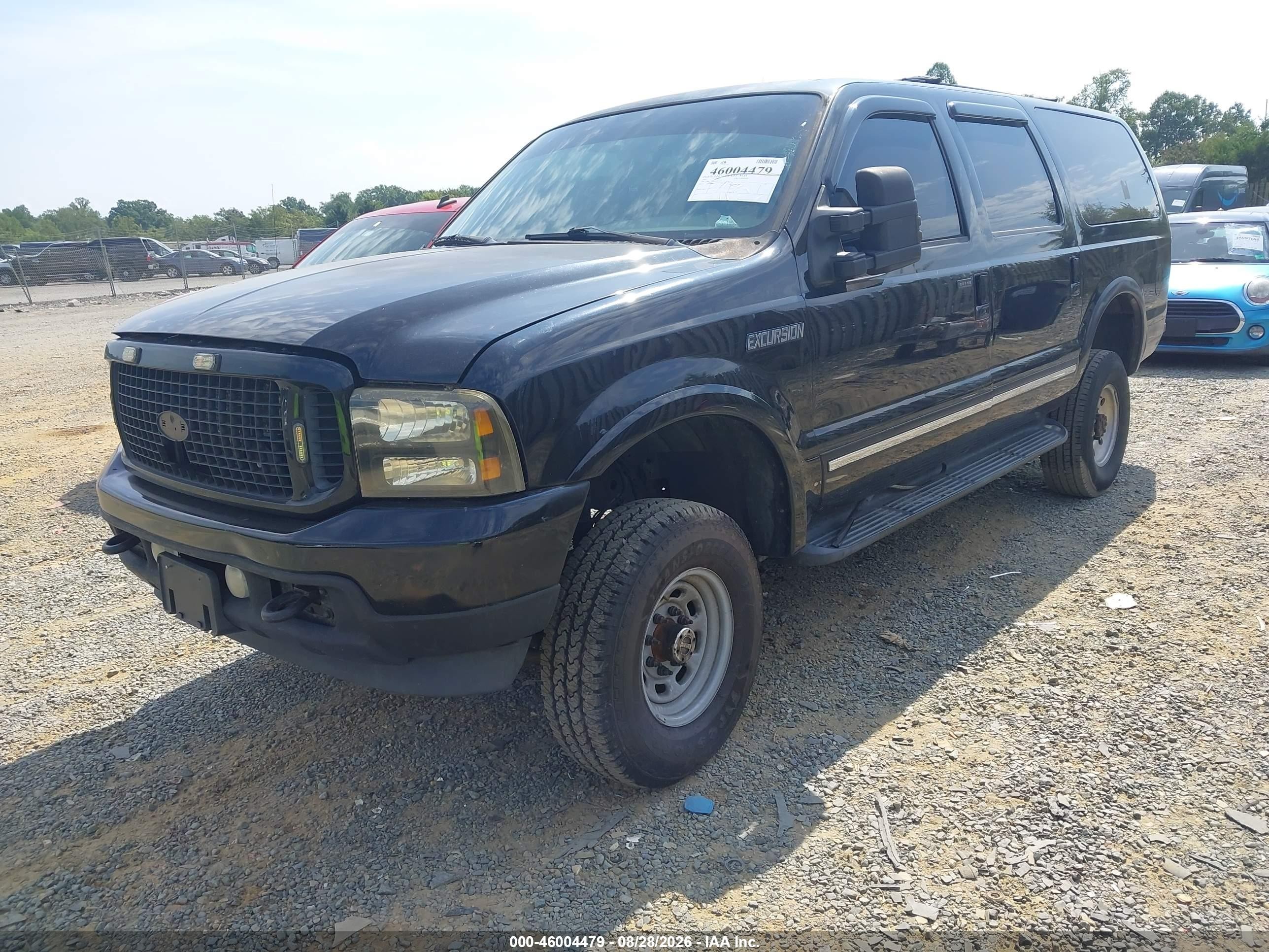 2003 Ford Excursion Limited Black vin: 1FMNU43S83EB12434