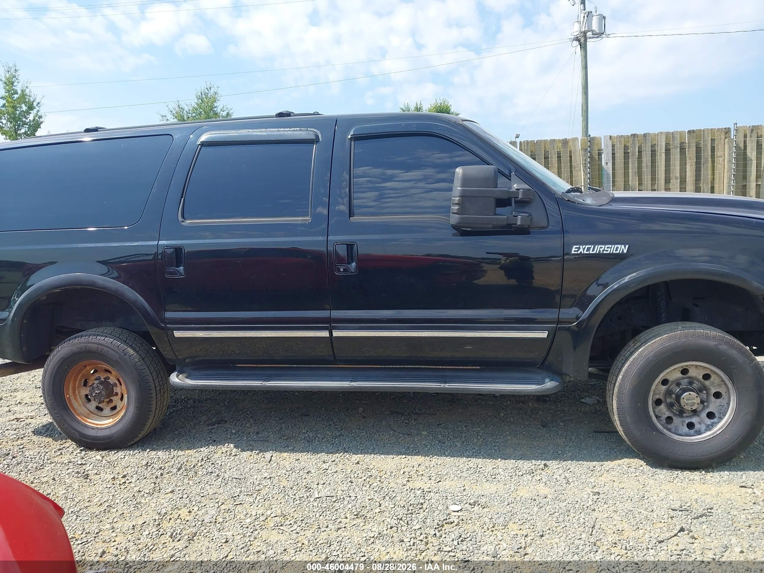 2003 Ford Excursion Limited Black vin: 1FMNU43S83EB12434