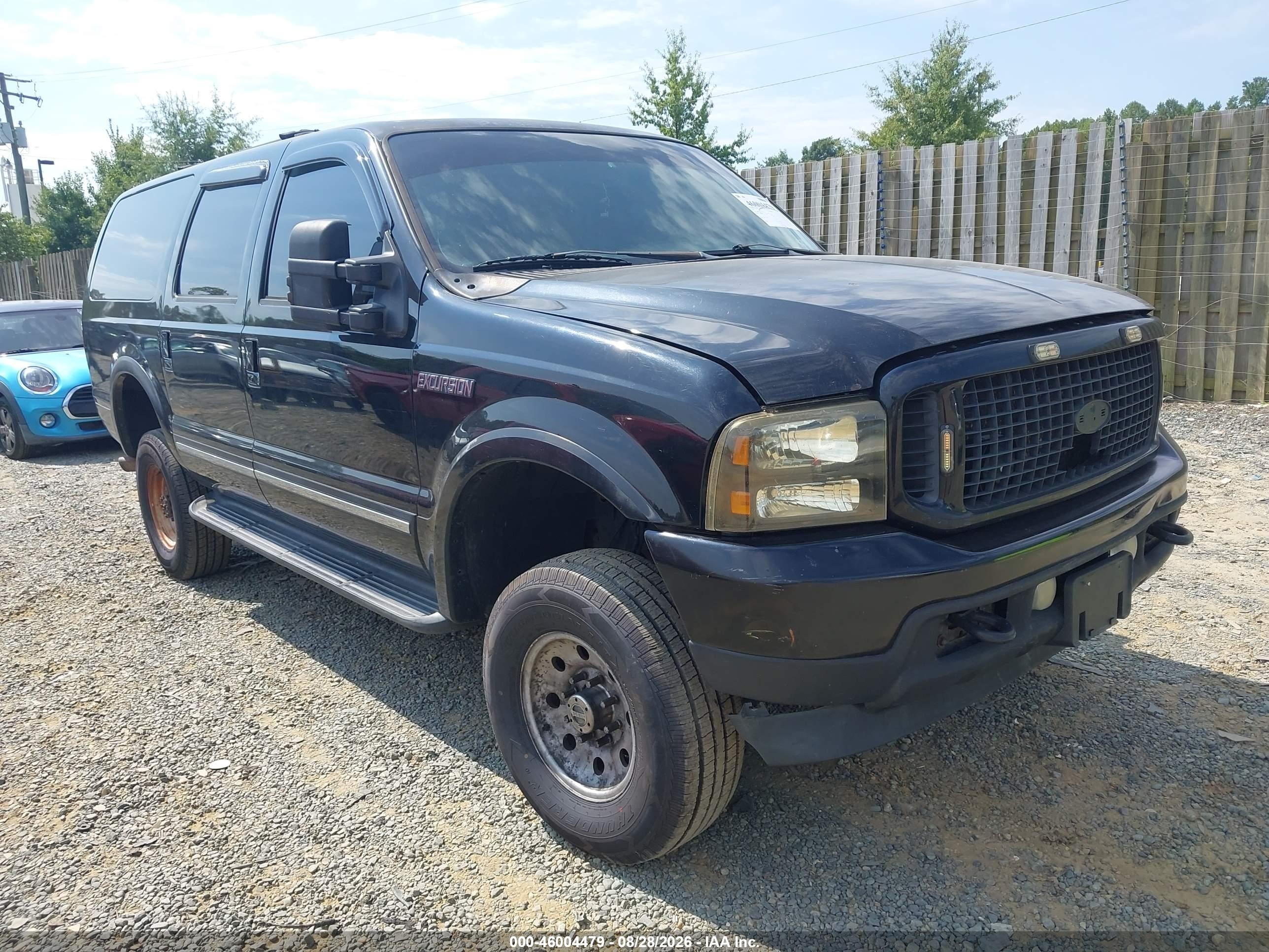 2003 Ford Excursion Limited Black vin: 1FMNU43S83EB12434