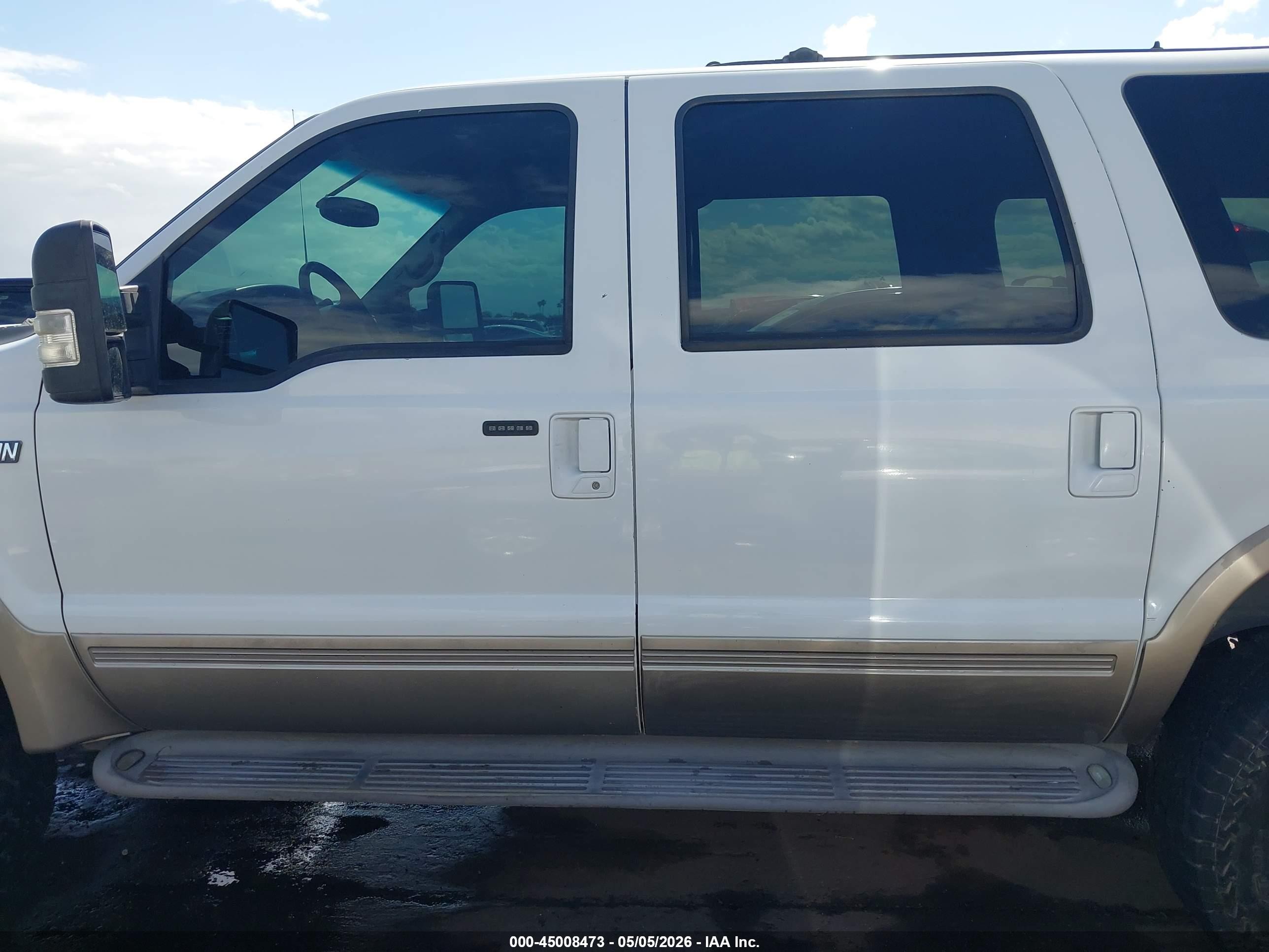 2000 Ford Excursion Limited White vin: 1FMNU43S8YEB00162