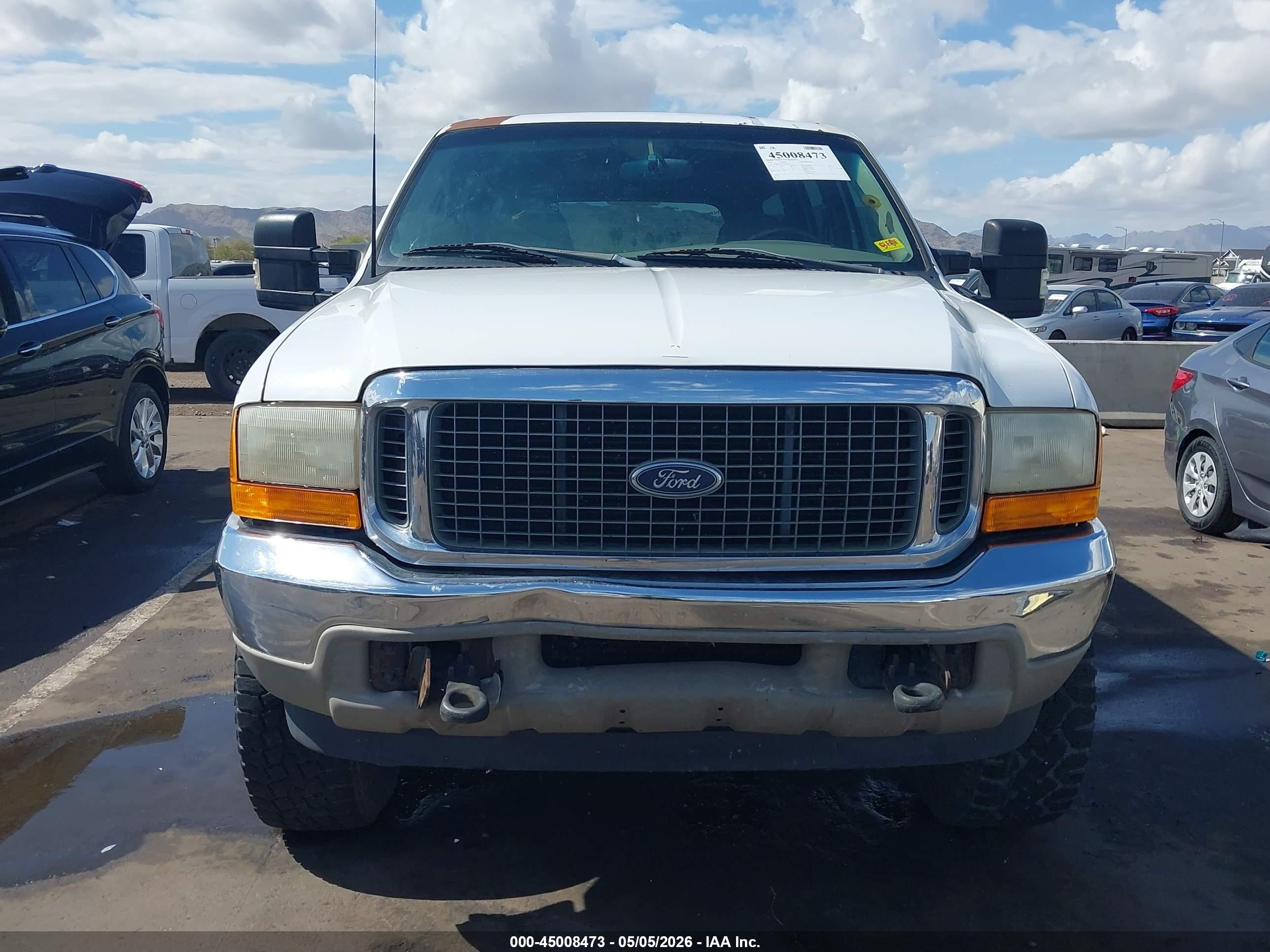 2000 Ford Excursion Limited White vin: 1FMNU43S8YEB00162