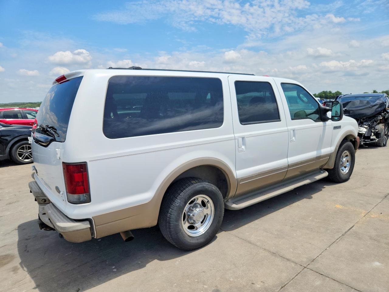 2003 Ford Excursion Eddie Bauer Белый vin: 1FMNU44F23EA80999