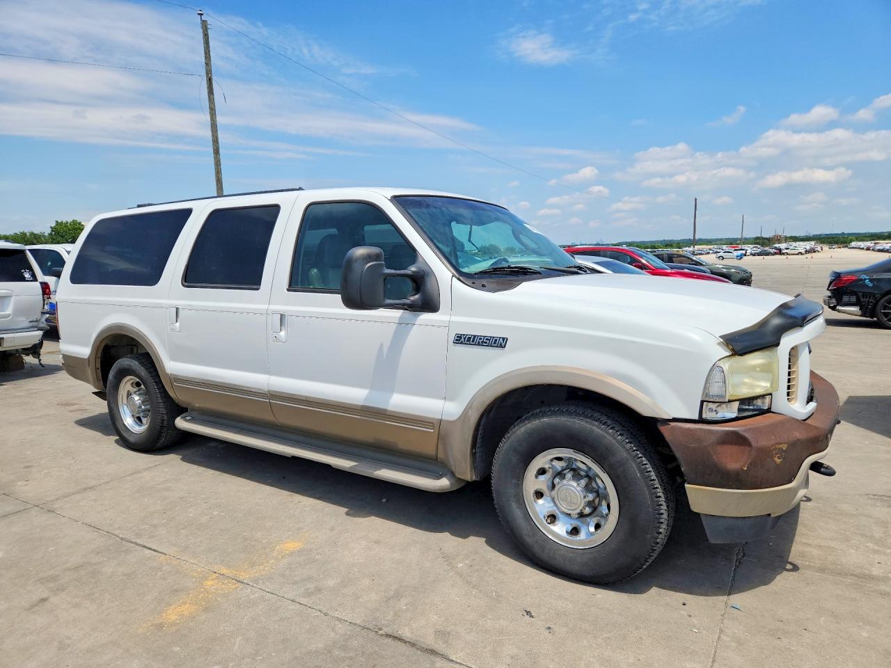 2003 Ford Excursion Eddie Bauer Белый vin: 1FMNU44F23EA80999