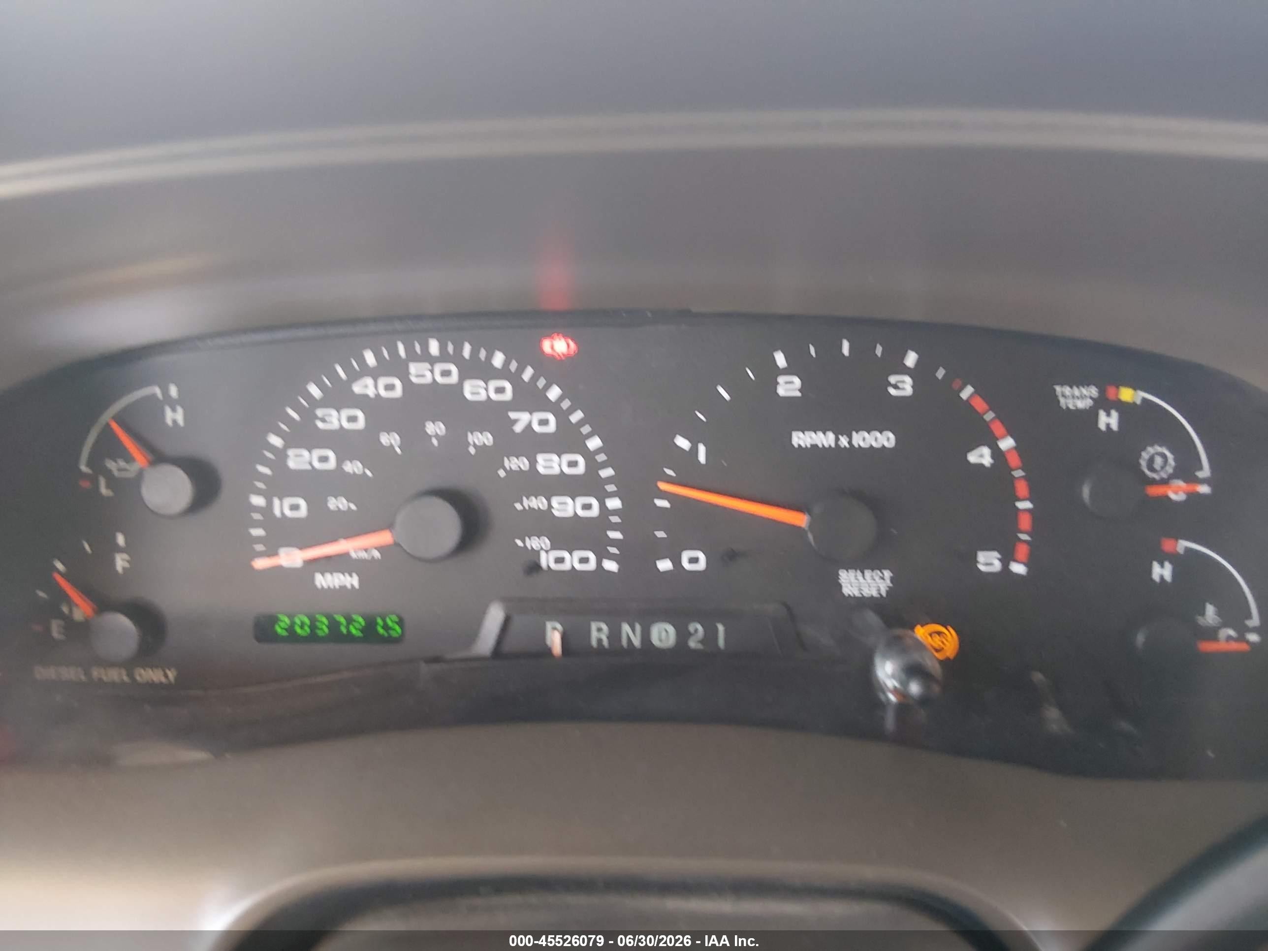2003 Ford Excursion Eddie Bauer Red vin: 1FMNU44F53EA42442