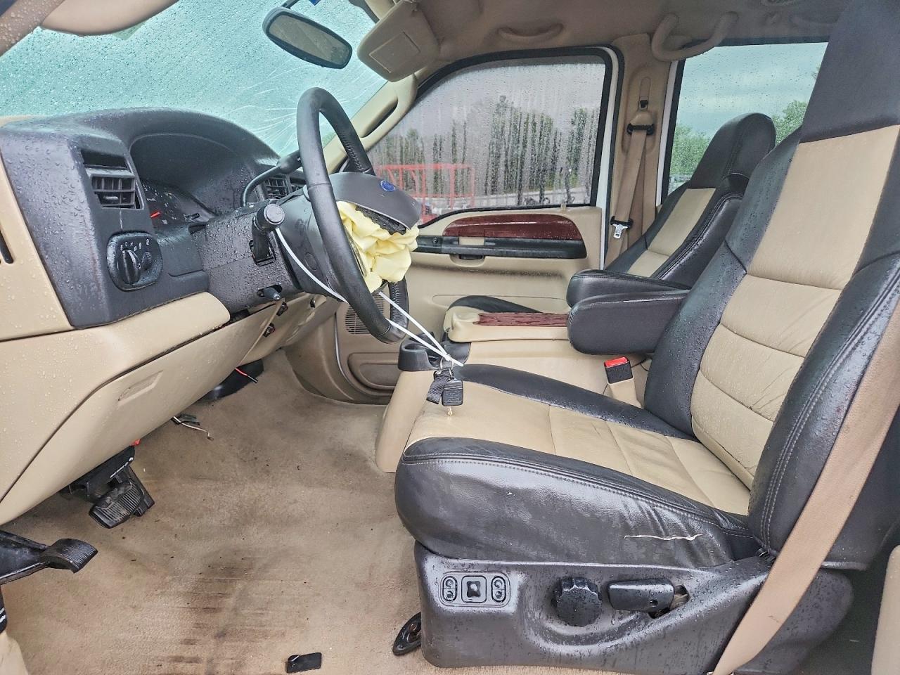 2005 Ford Excursion Eddie Bauer Белый vin: 1FMNU44L55ED24086