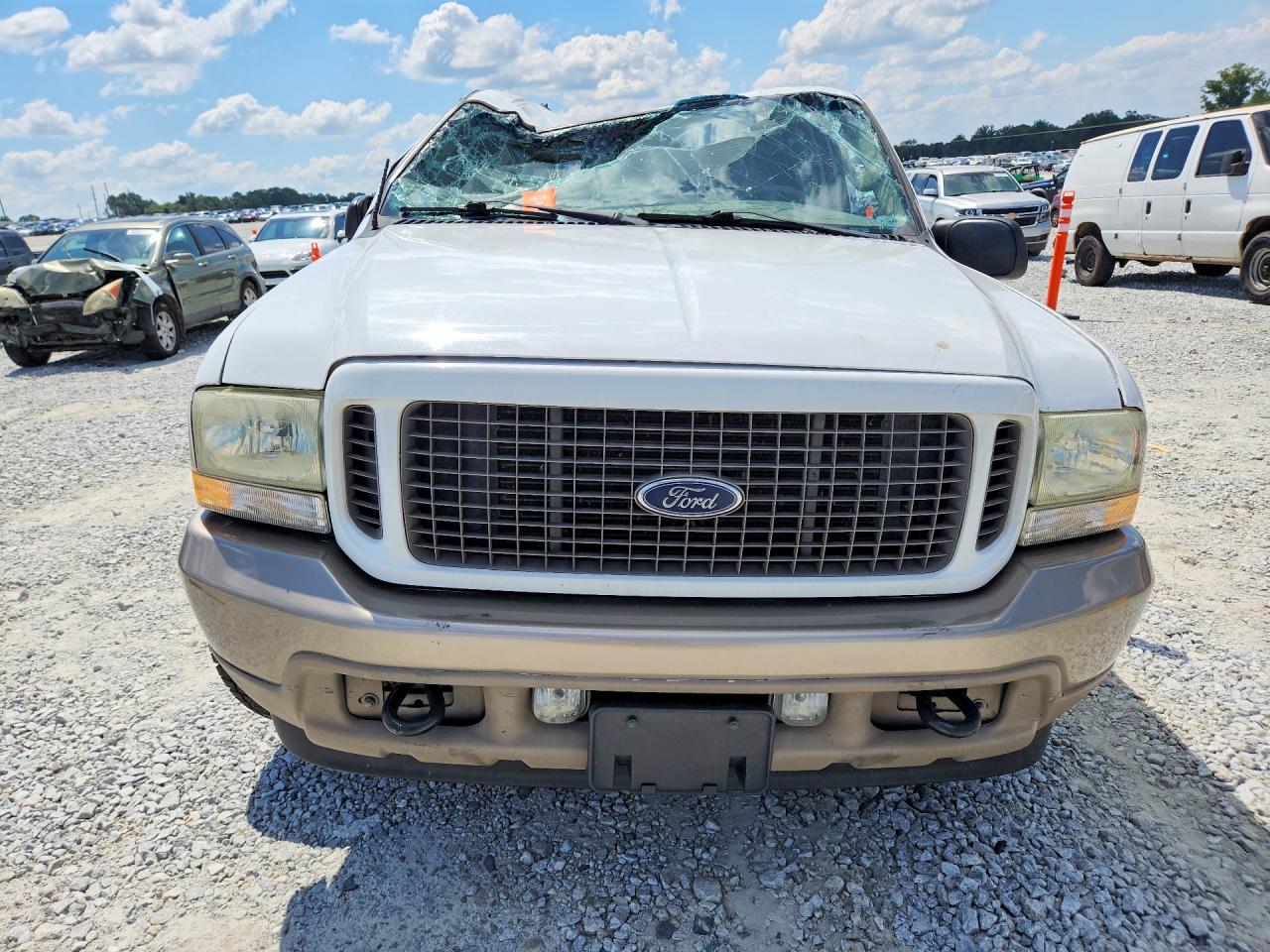2003 Ford Excursion Eddie Bauer White vin: 1FMNU44L63EA80199