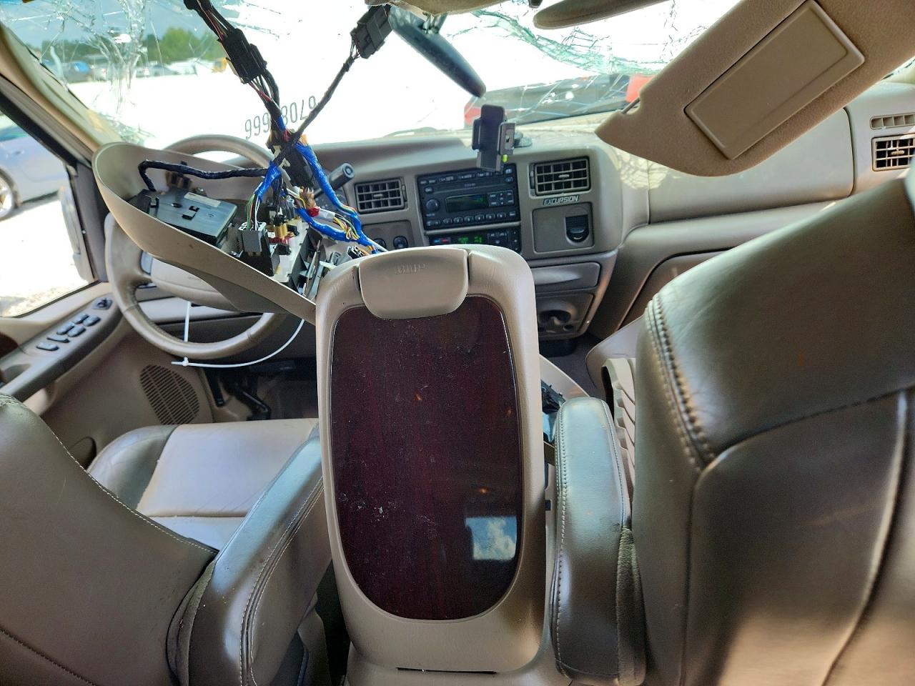 2003 Ford Excursion Eddie Bauer White vin: 1FMNU44L63EA80199