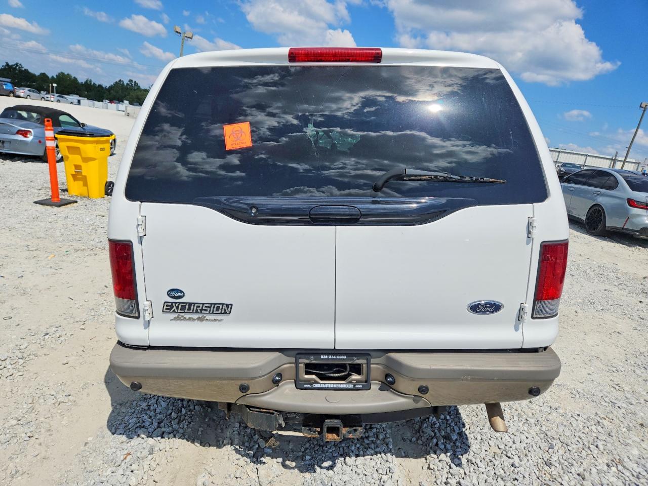 2003 Ford Excursion Eddie Bauer White vin: 1FMNU44L63EA80199