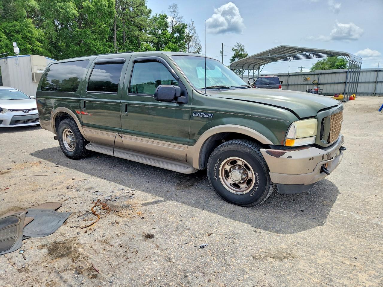 2003 Ford Excursion Eddie Bauer Green vin: 1FMNU44P53EB44901