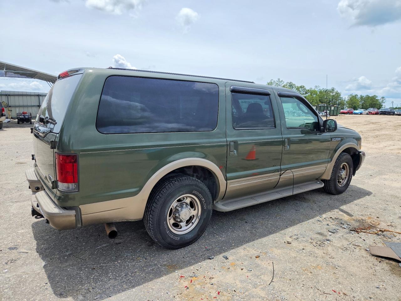 2003 Ford Excursion Eddie Bauer Green vin: 1FMNU44P53EB44901