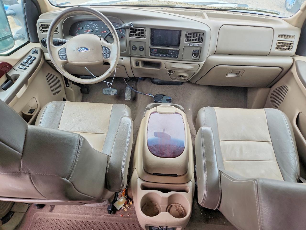 2004 Ford Excursion Eddie Bauer White vin: 1FMNU44P64EA15471