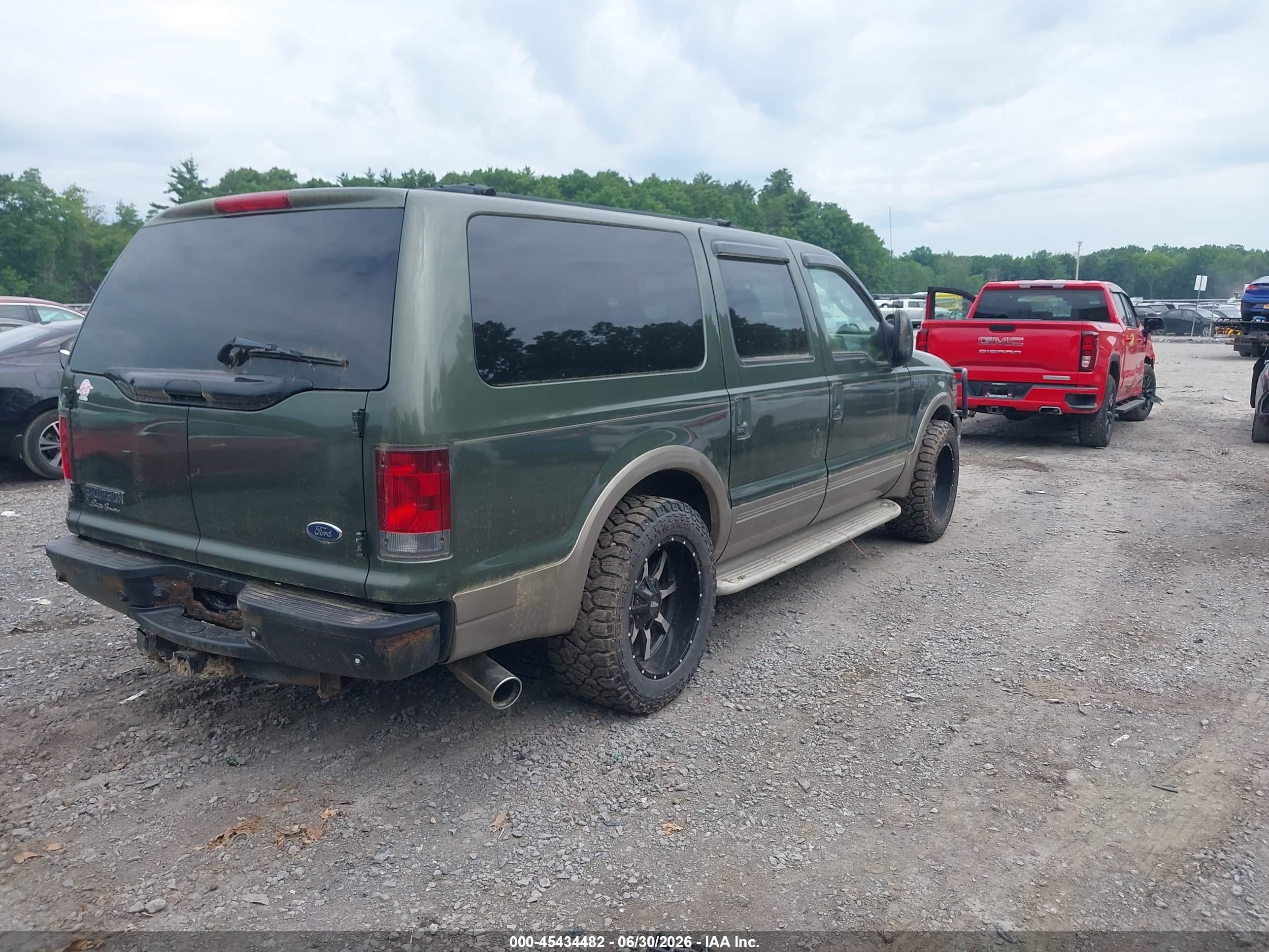 2005 Ford Excursion Eddie Bauer Green vin: 1FMNU44P65ED41112