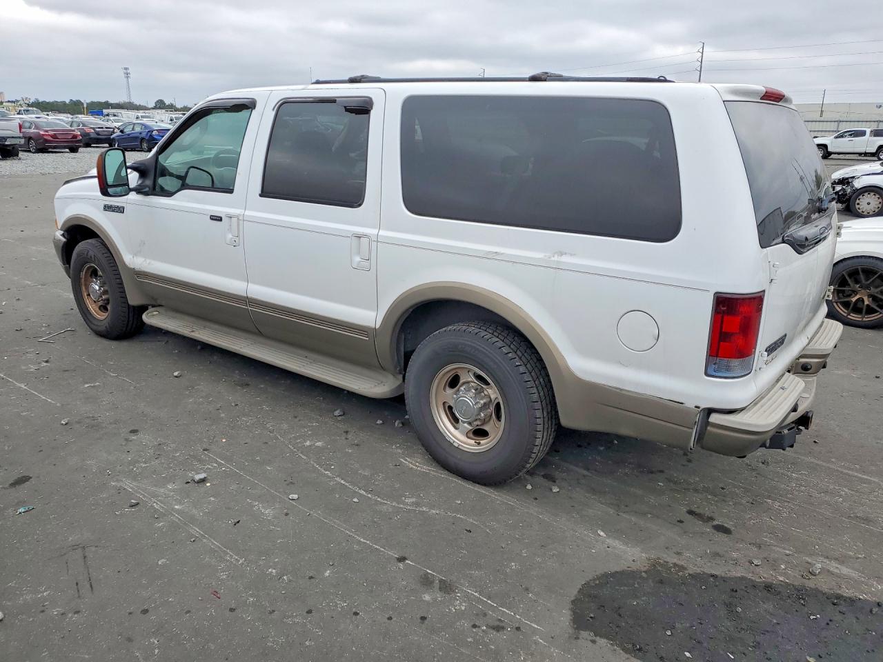 2004 Ford Excursion Eddie Bauer White vin: 1FMNU44PX4EA06711