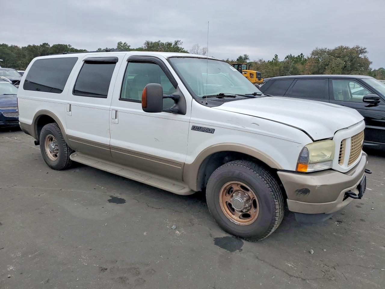 2004 Ford Excursion Eddie Bauer White vin: 1FMNU44PX4EA06711
