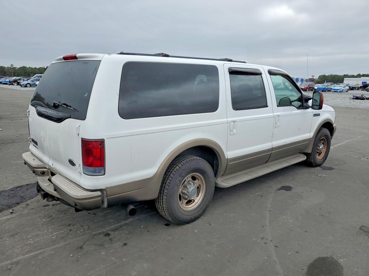 2004 Ford Excursion Eddie Bauer White vin: 1FMNU44PX4EA06711