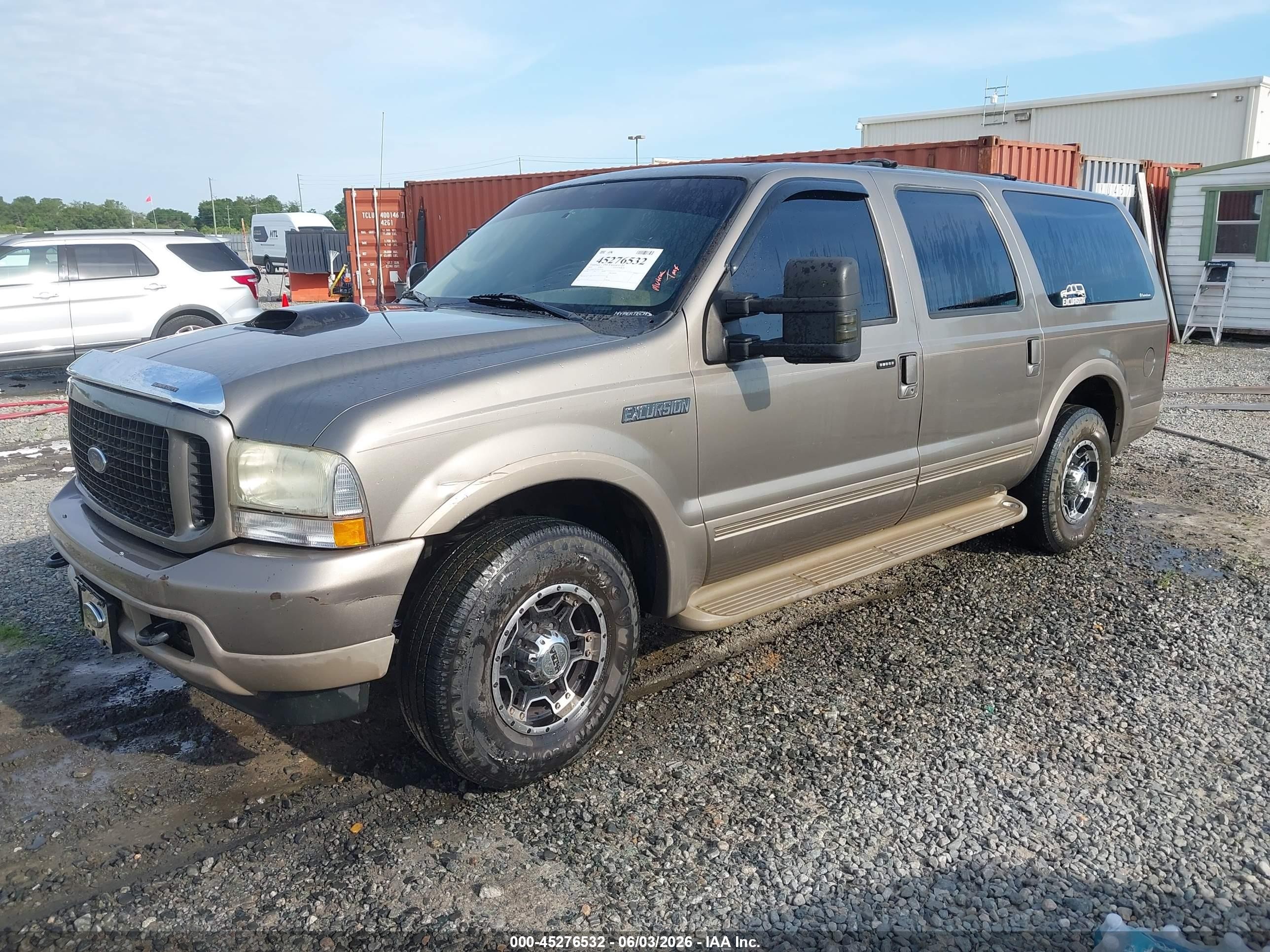 2003 Ford Excursion Eddie Bauer Gray vin: 1FMNU44S73EC54336