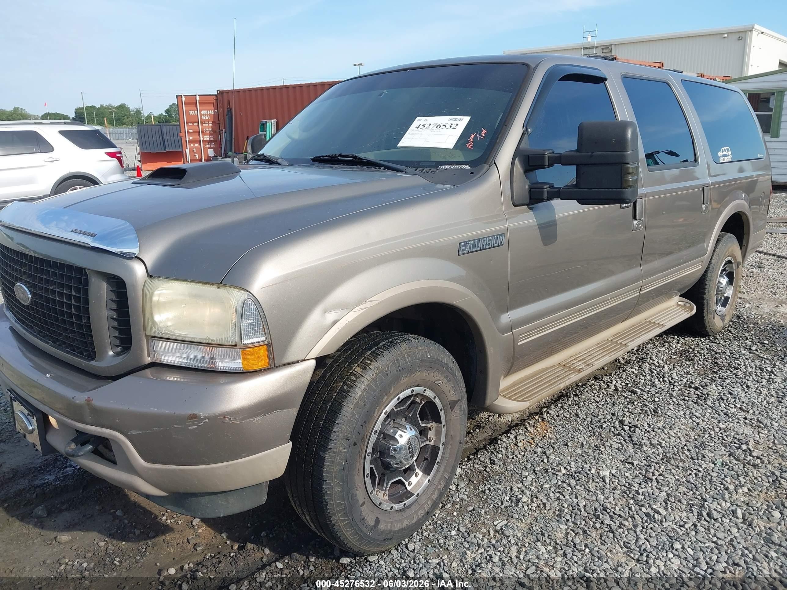 2003 Ford Excursion Eddie Bauer Gray vin: 1FMNU44S73EC54336