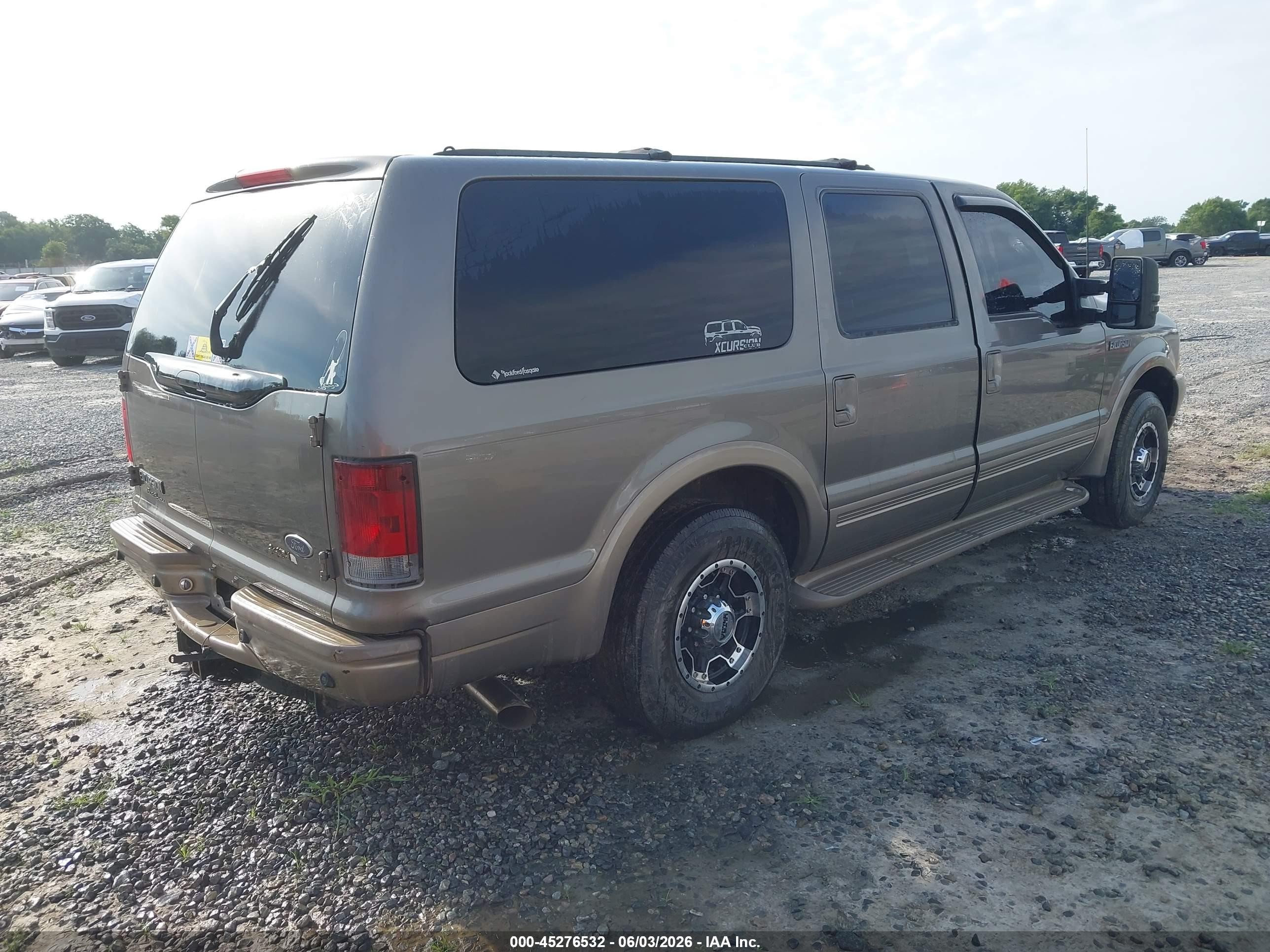 2003 Ford Excursion Eddie Bauer Gray vin: 1FMNU44S73EC54336