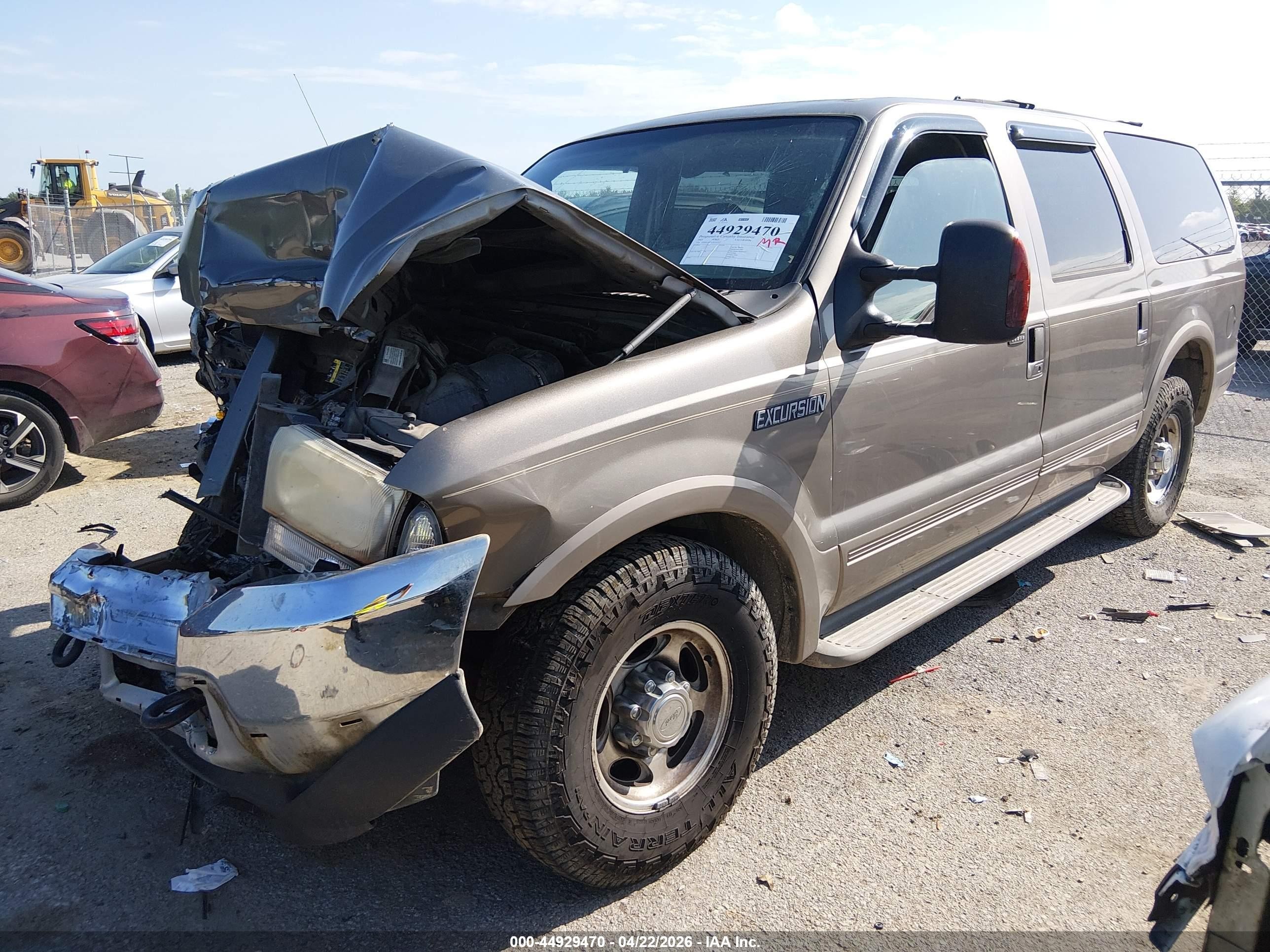 2003 Ford Excursion Eddie Bauer Желто-коричневый vin: 1FMNU44SX3EC62317