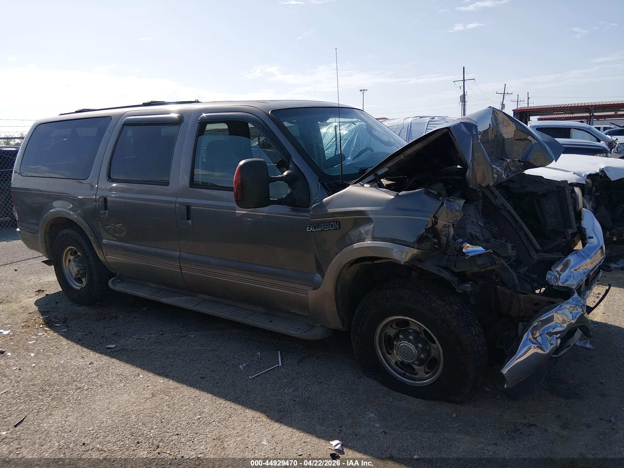 2003 Ford Excursion Eddie Bauer Желто-коричневый vin: 1FMNU44SX3EC62317