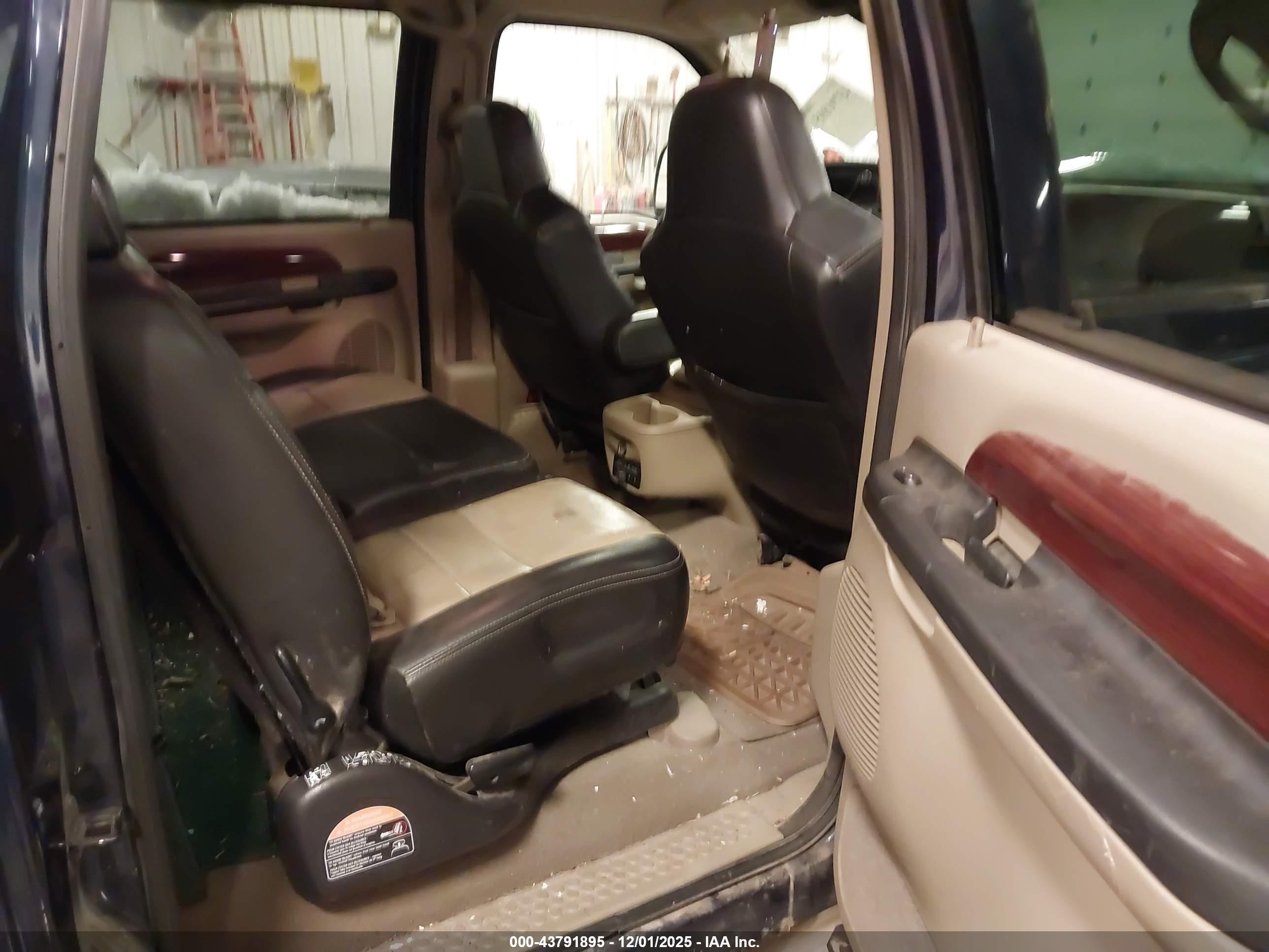 2005 Ford Excursion Eddie Bauer Blue vin: 1FMNU45S25EB01607
