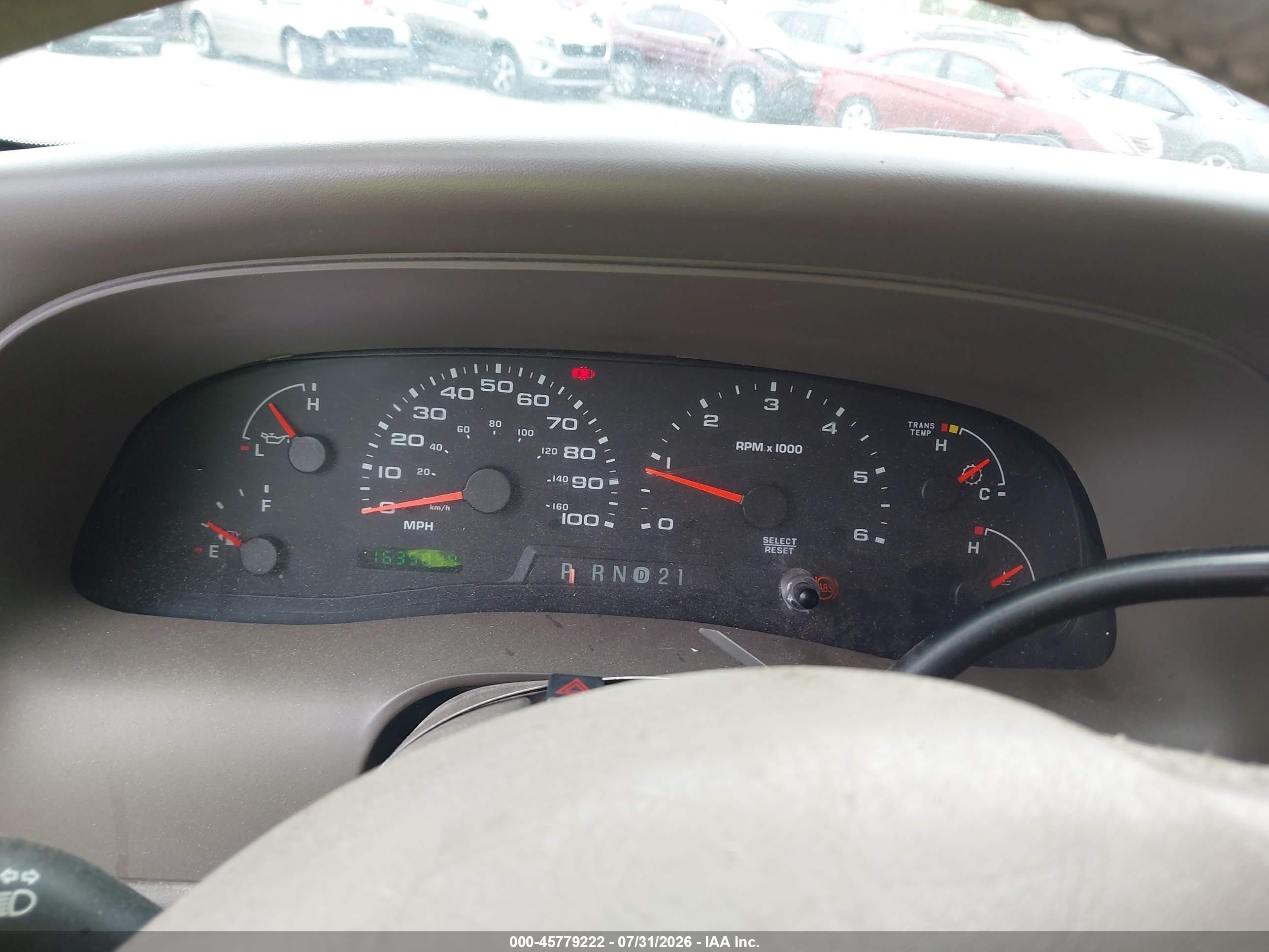 2003 Ford Excursion Eddie Bauer White vin: 1FMNU45S33EB85966
