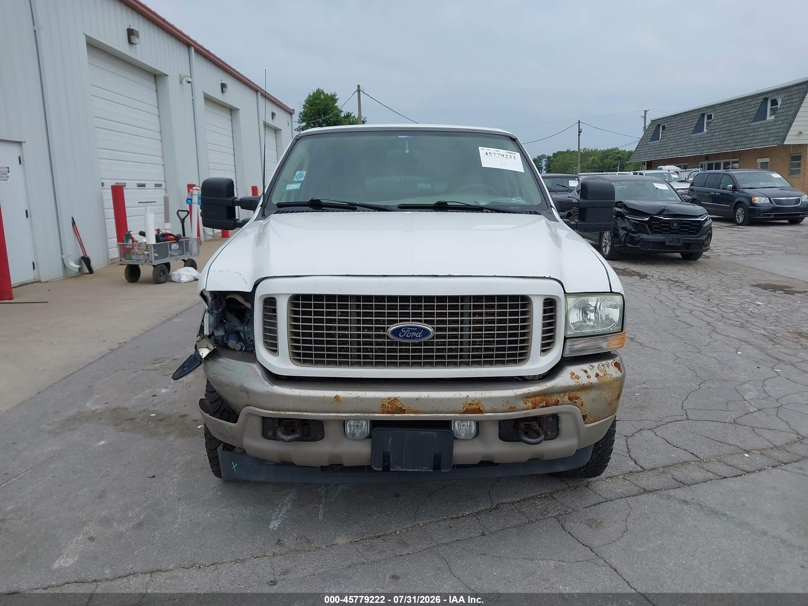 2003 Ford Excursion Eddie Bauer White vin: 1FMNU45S33EB85966