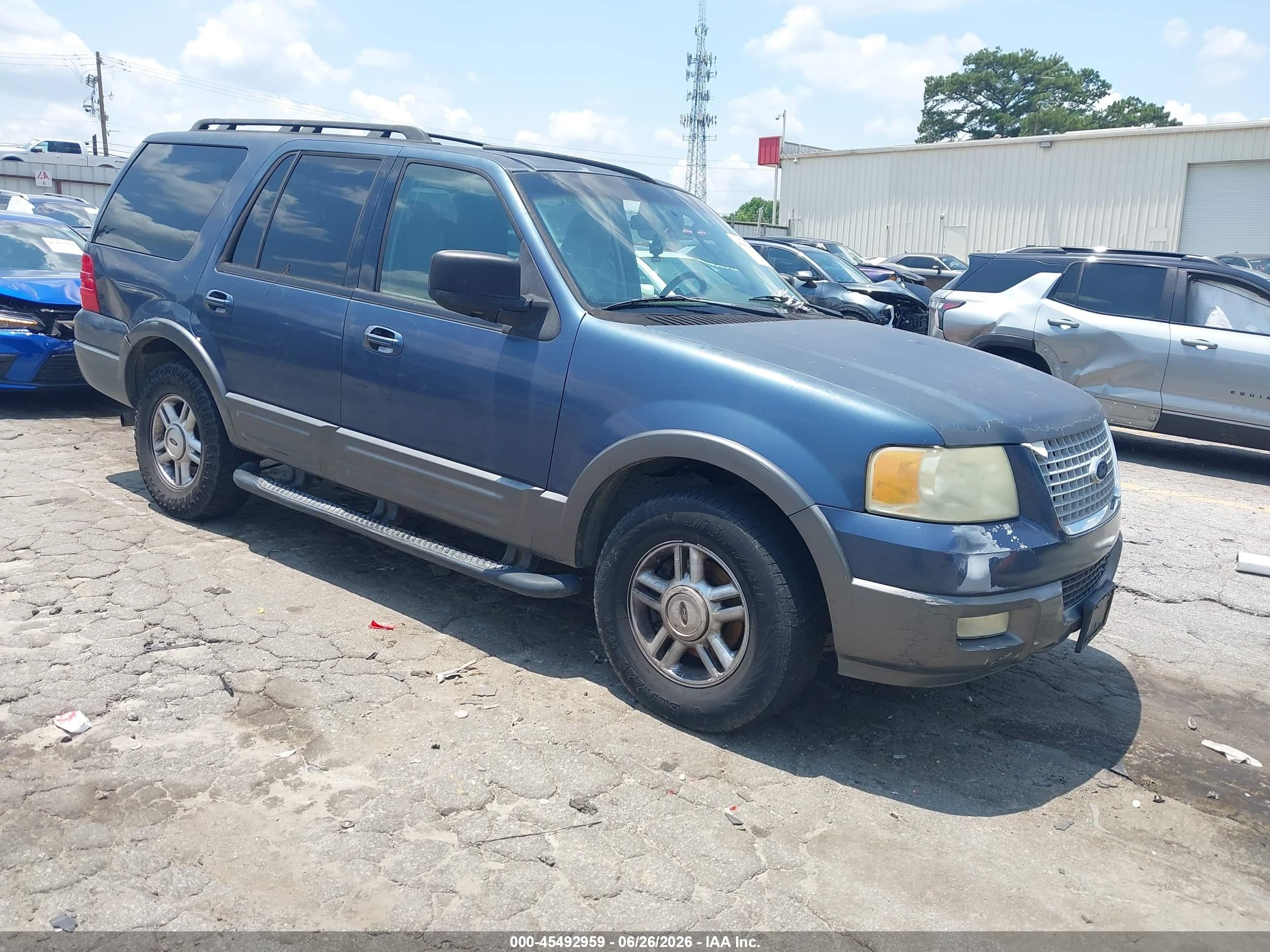 2006 Ford Expedition Xlt/xlt Sport Light Blue vin: 1FMPU15566LA91999