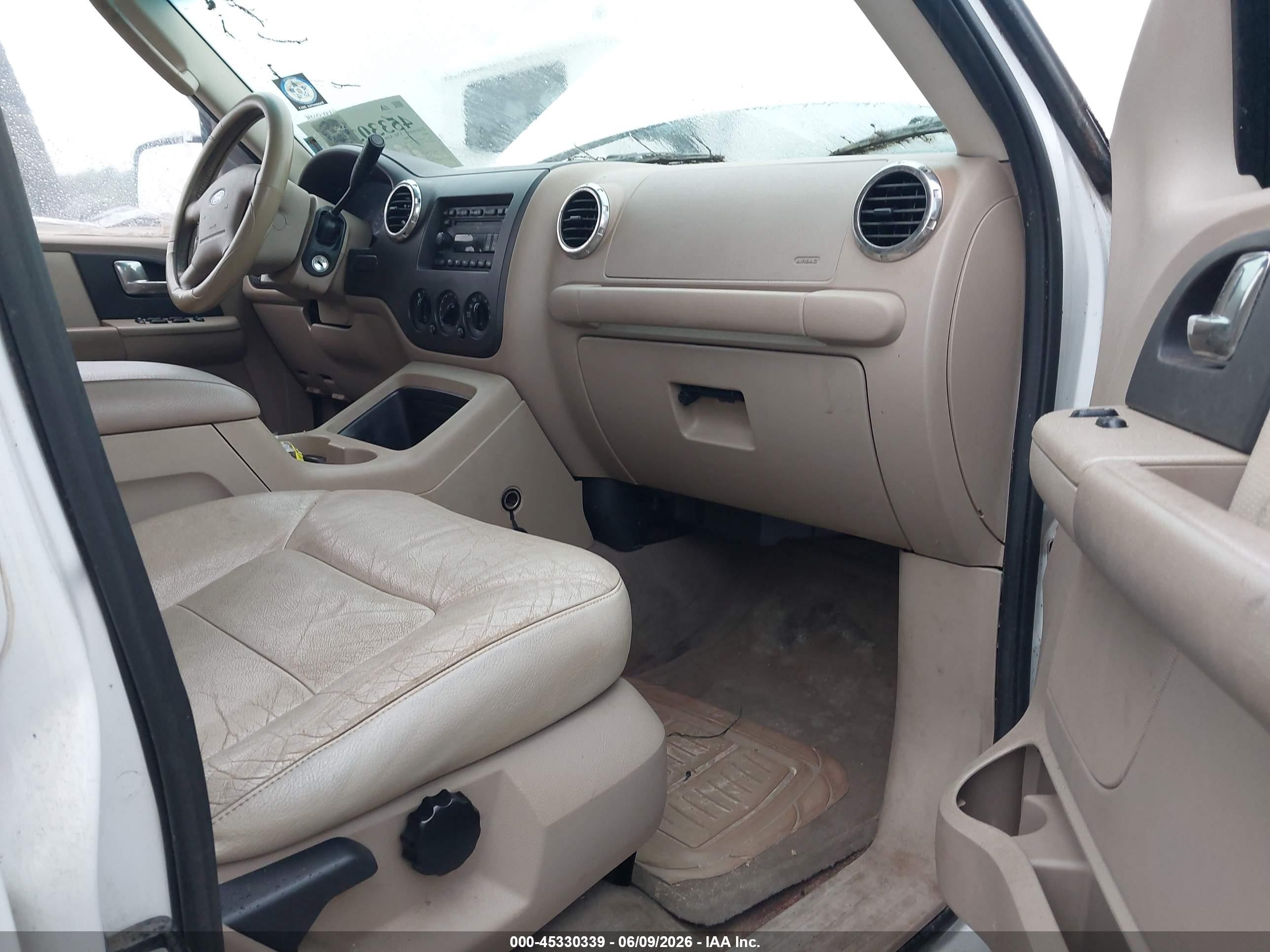 2003 Ford Expedition Xlt White vin: 1FMPU15L93LA73653