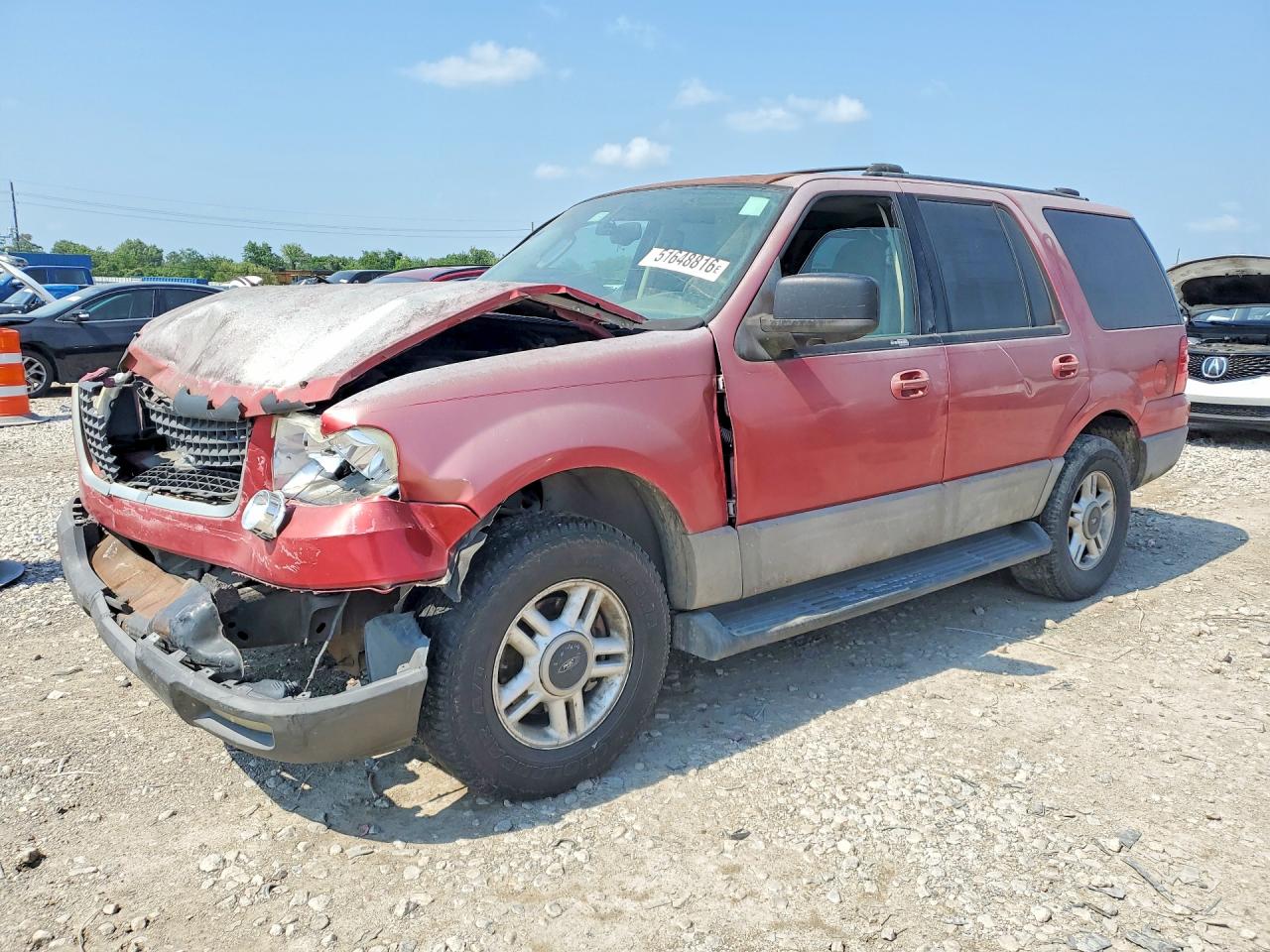 2003 Ford Expedition Xlt Red vin: 1FMPU15L93LB49775