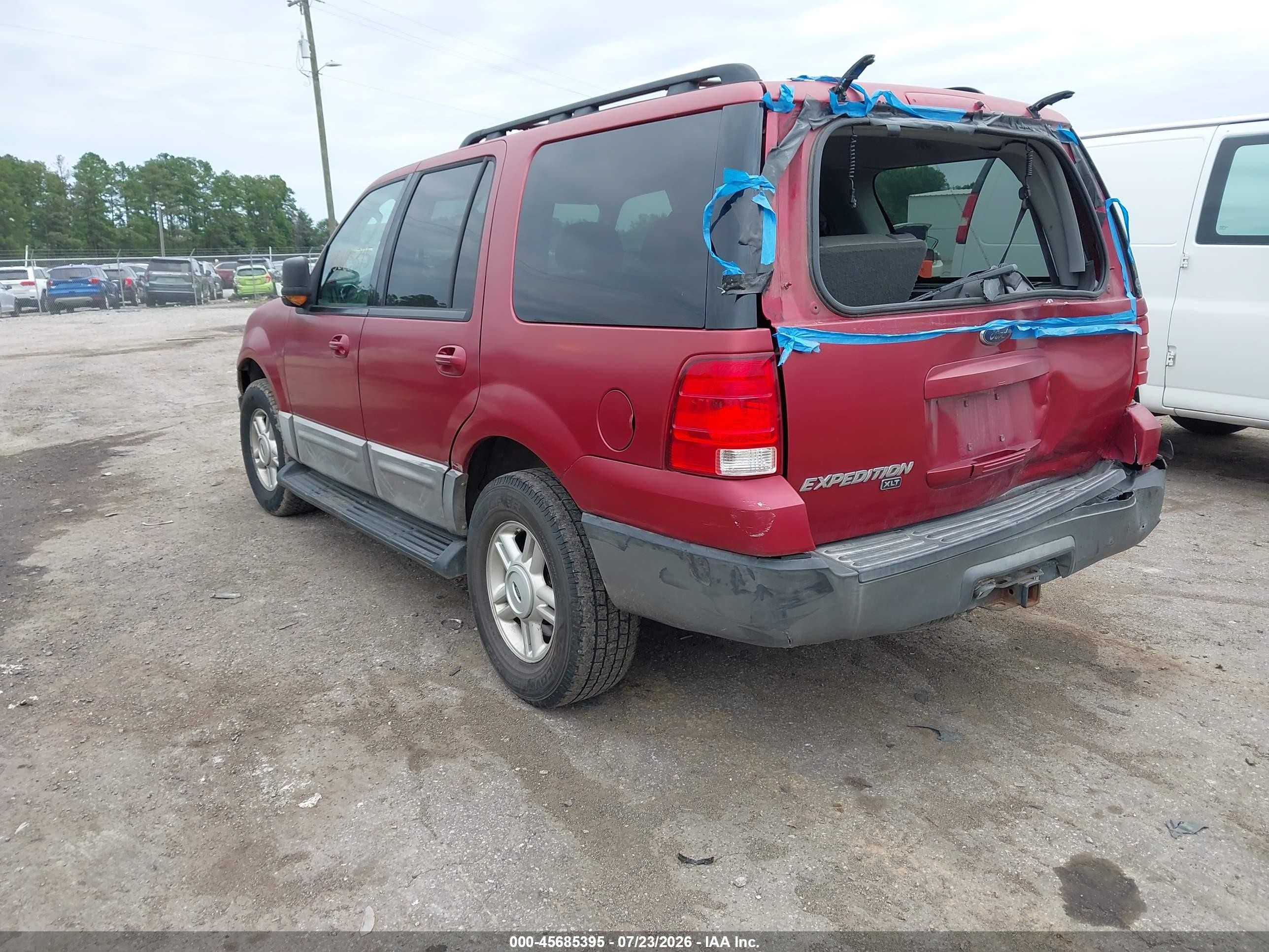 2005 Ford Expedition Nbx/xlt Red vin: 1FMPU16545LA59226