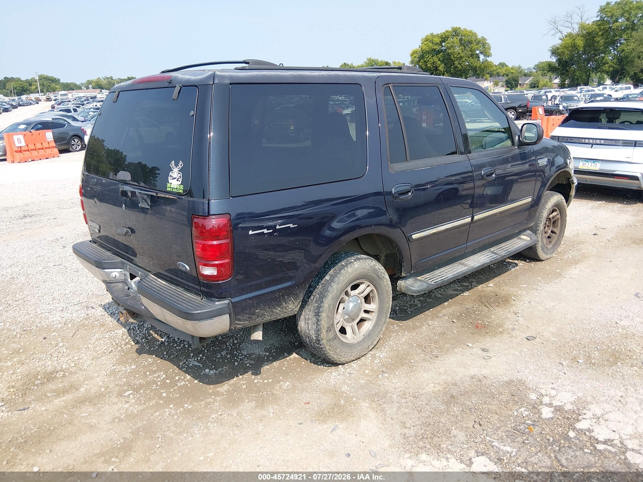 2000 Ford Expedition Xlt Blue vin: 1FMPU16L9YLC21614