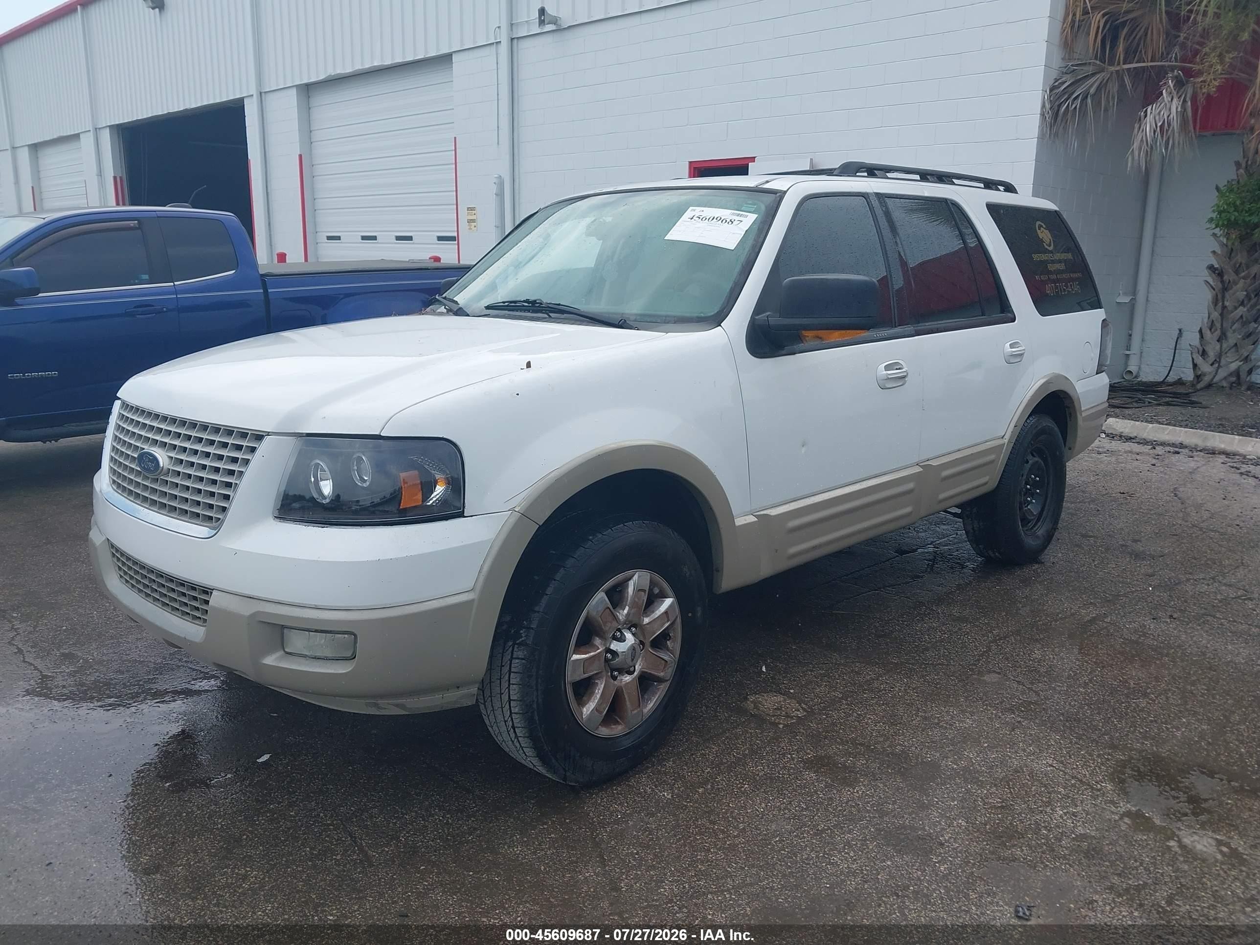 2005 Ford Expedition Eddie Bauer/king Ranch White vin: 1FMPU17505LA31471