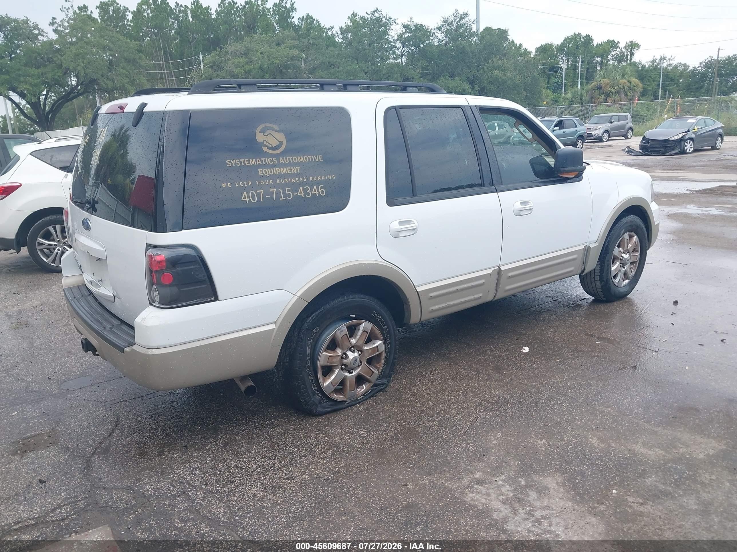 2005 Ford Expedition Eddie Bauer/king Ranch White vin: 1FMPU17505LA31471