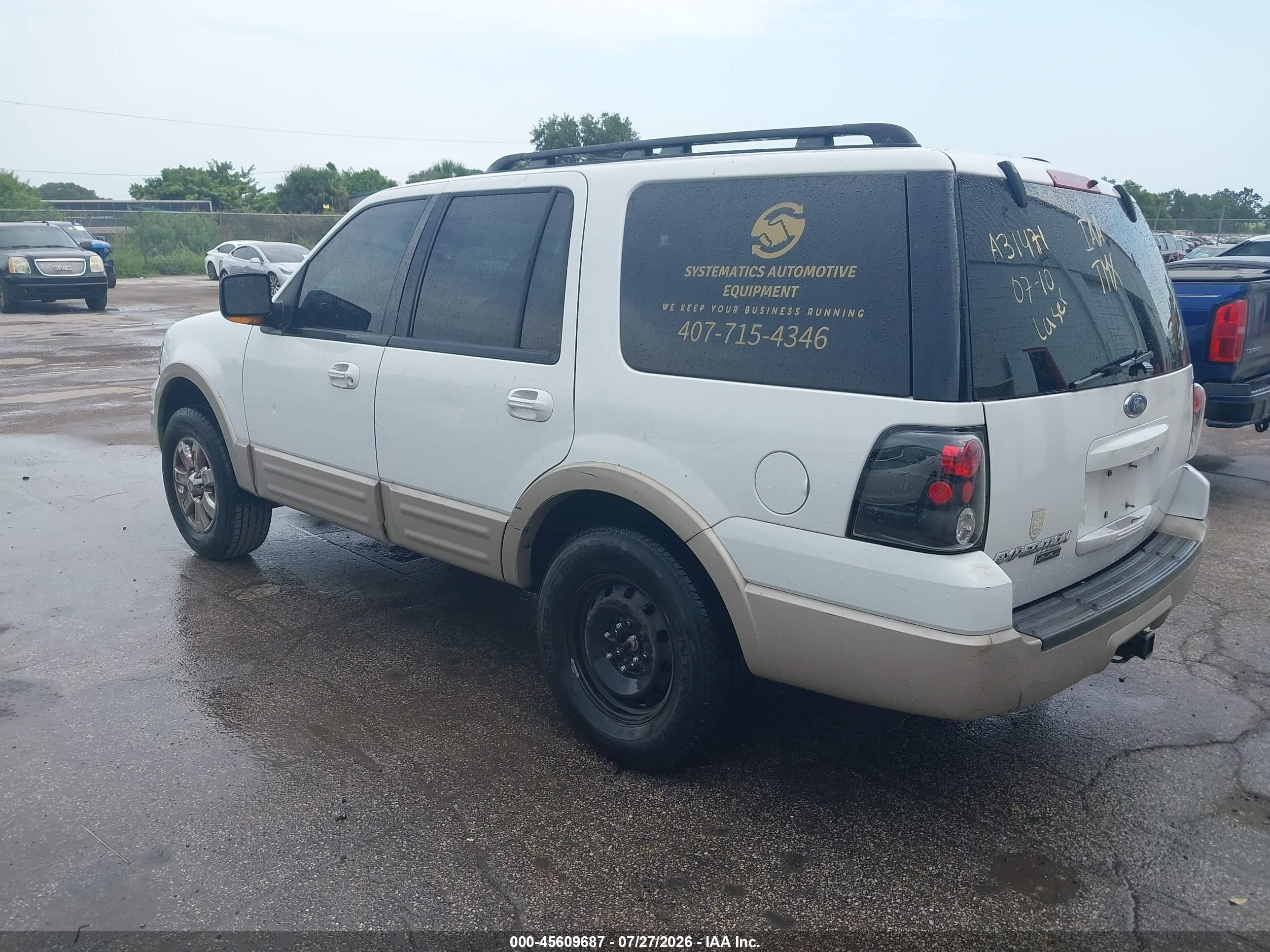 2005 Ford Expedition Eddie Bauer/king Ranch White vin: 1FMPU17505LA31471