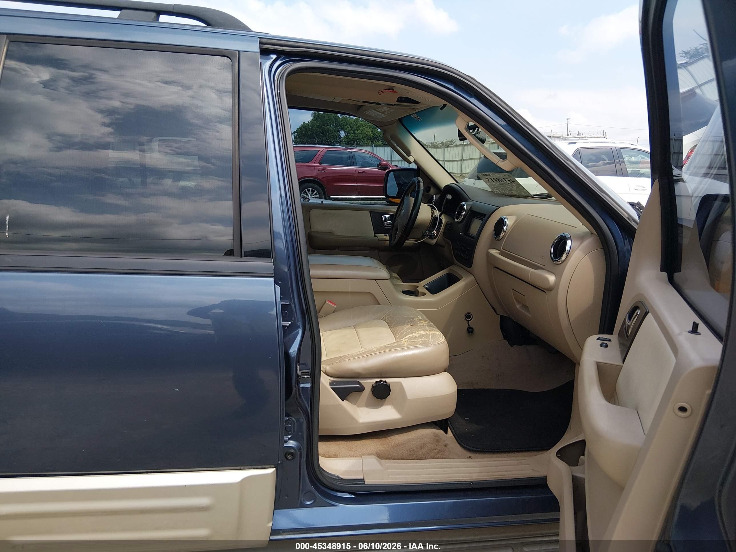 2006 Ford Expedition Eddie Bauer/king Ranch Blue vin: 1FMPU17516LA30590
