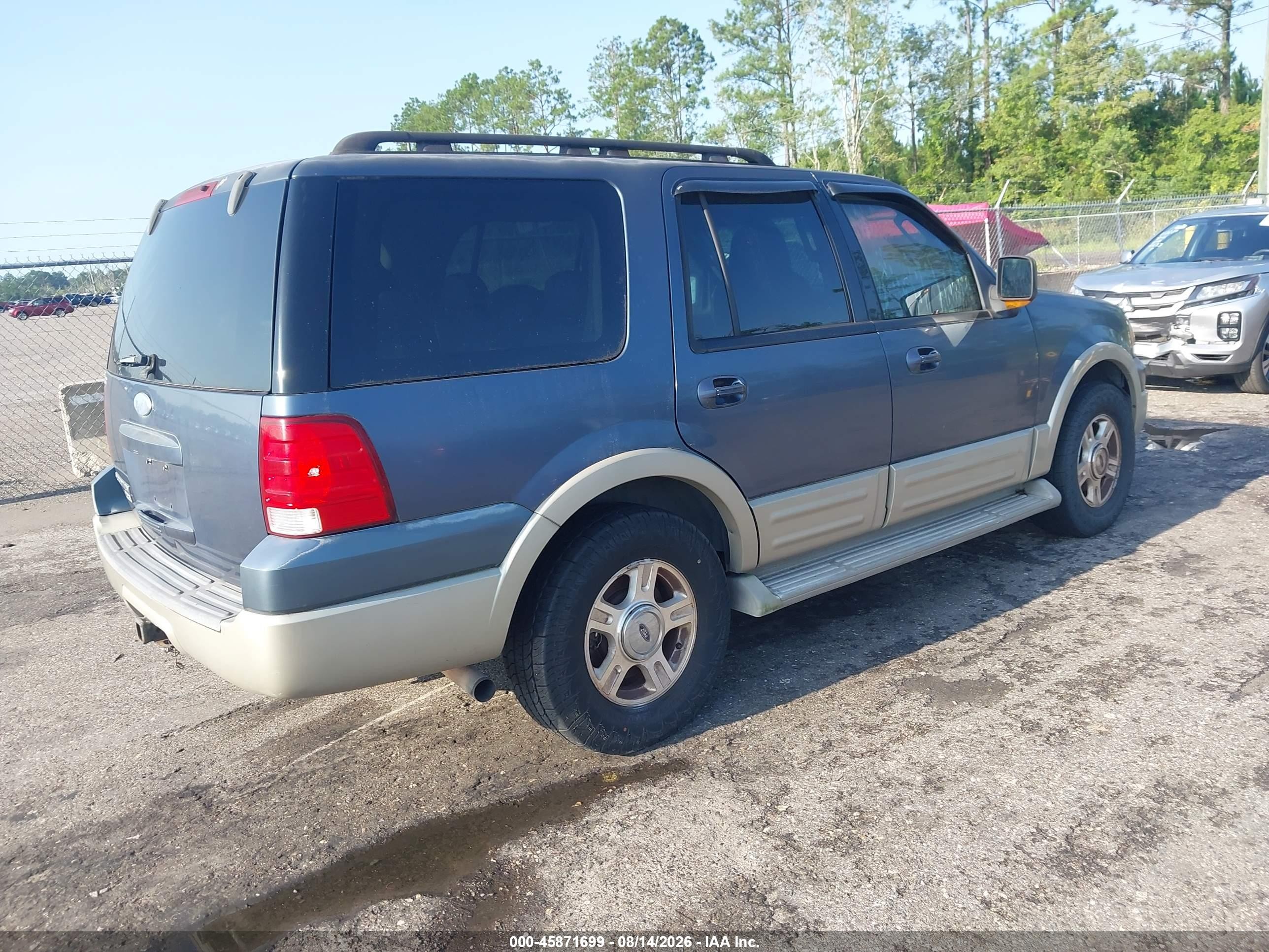 2006 Ford Expedition Eddie Bauer/king Ranch Blue vin: 1FMPU17566LA05264