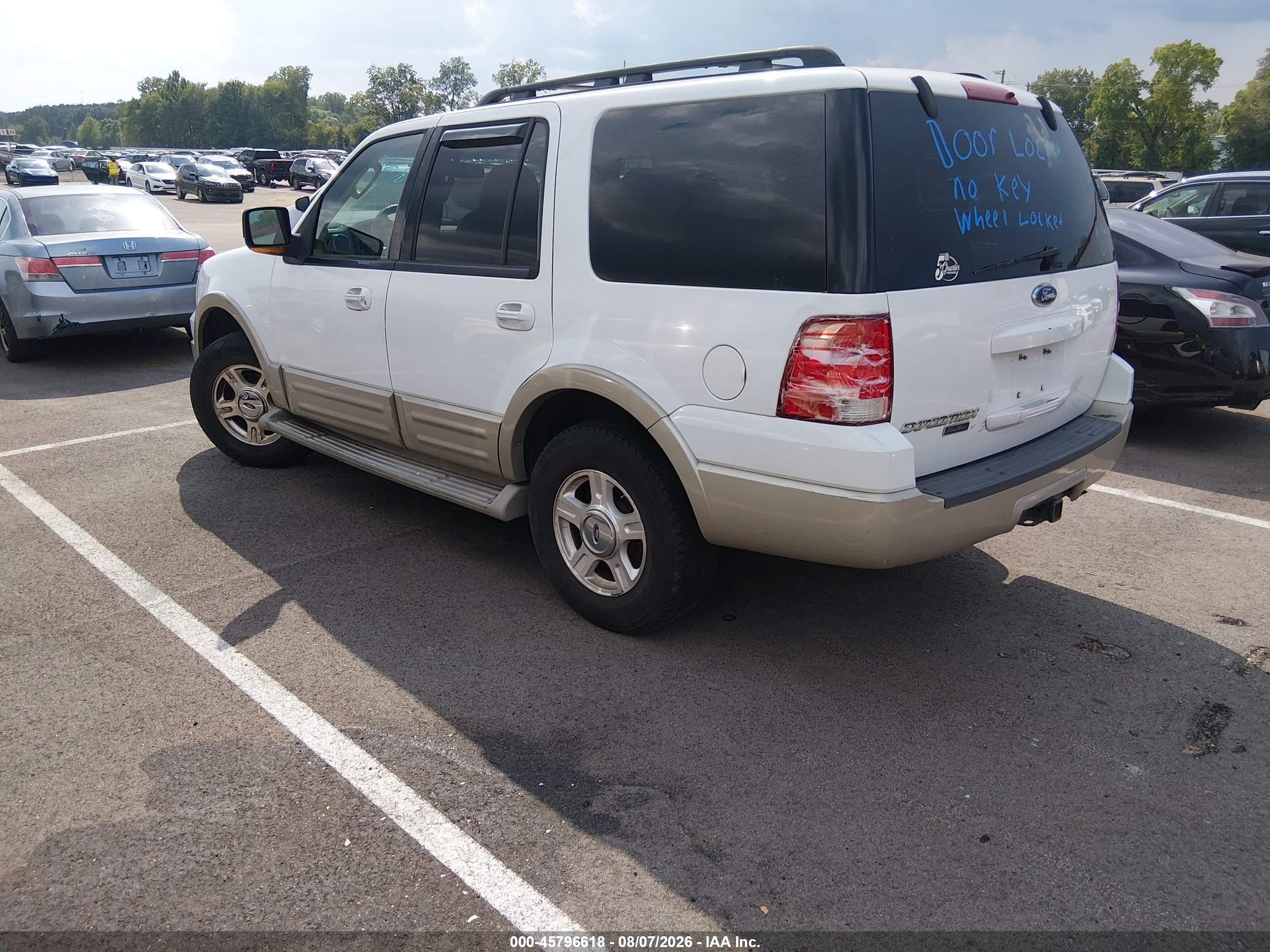 2006 Ford Expedition Eddie Bauer/king Ranch Белый vin: 1FMPU17576LA05015