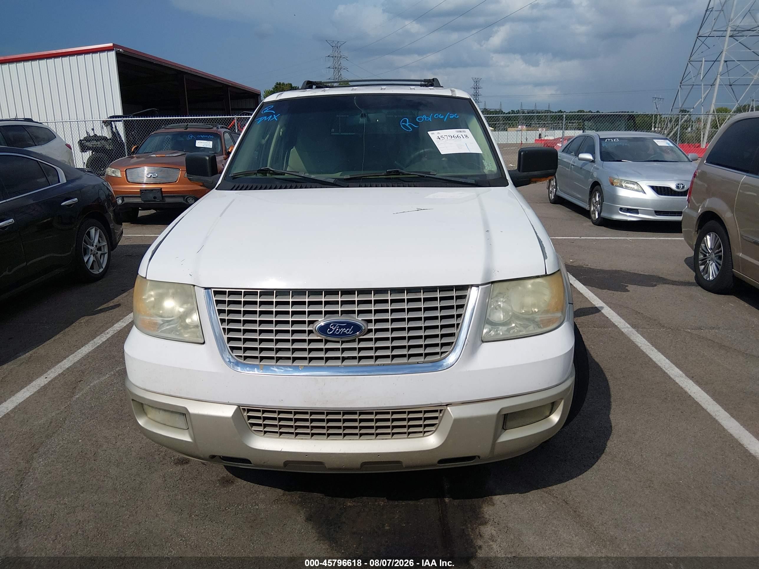 2006 Ford Expedition Eddie Bauer/king Ranch White vin: 1FMPU17576LA05015