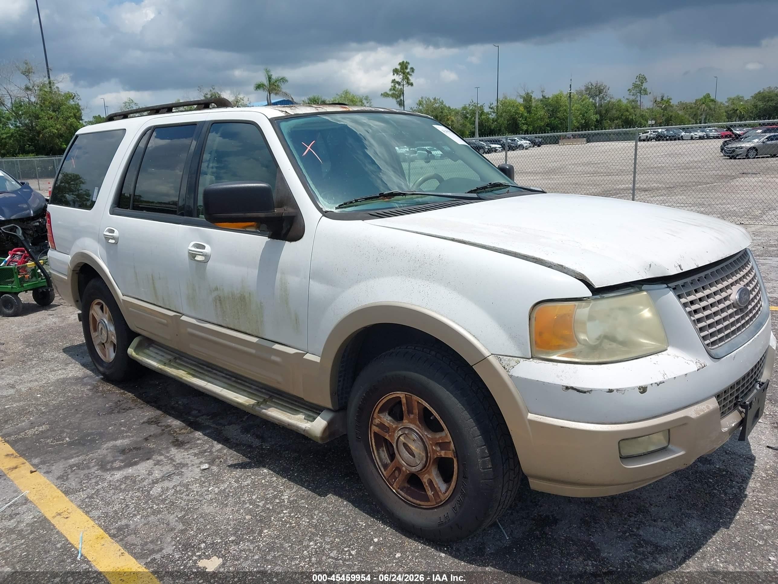 2006 Ford Expedition Eddie Bauer/king Ranch White vin: 1FMPU17576LA09470